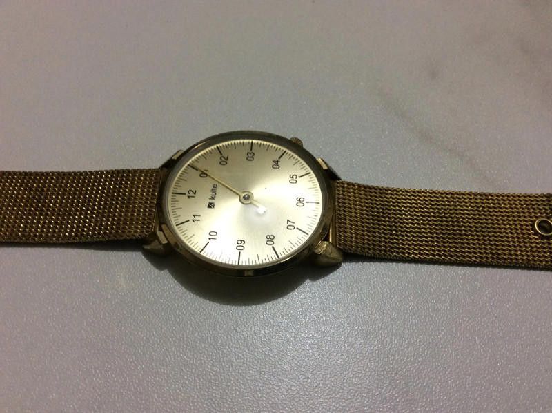 Designer Kulte Unisex Analogue Quartz mesh gold bracelet watch Size ONE SIZE - 1 Thumbnail