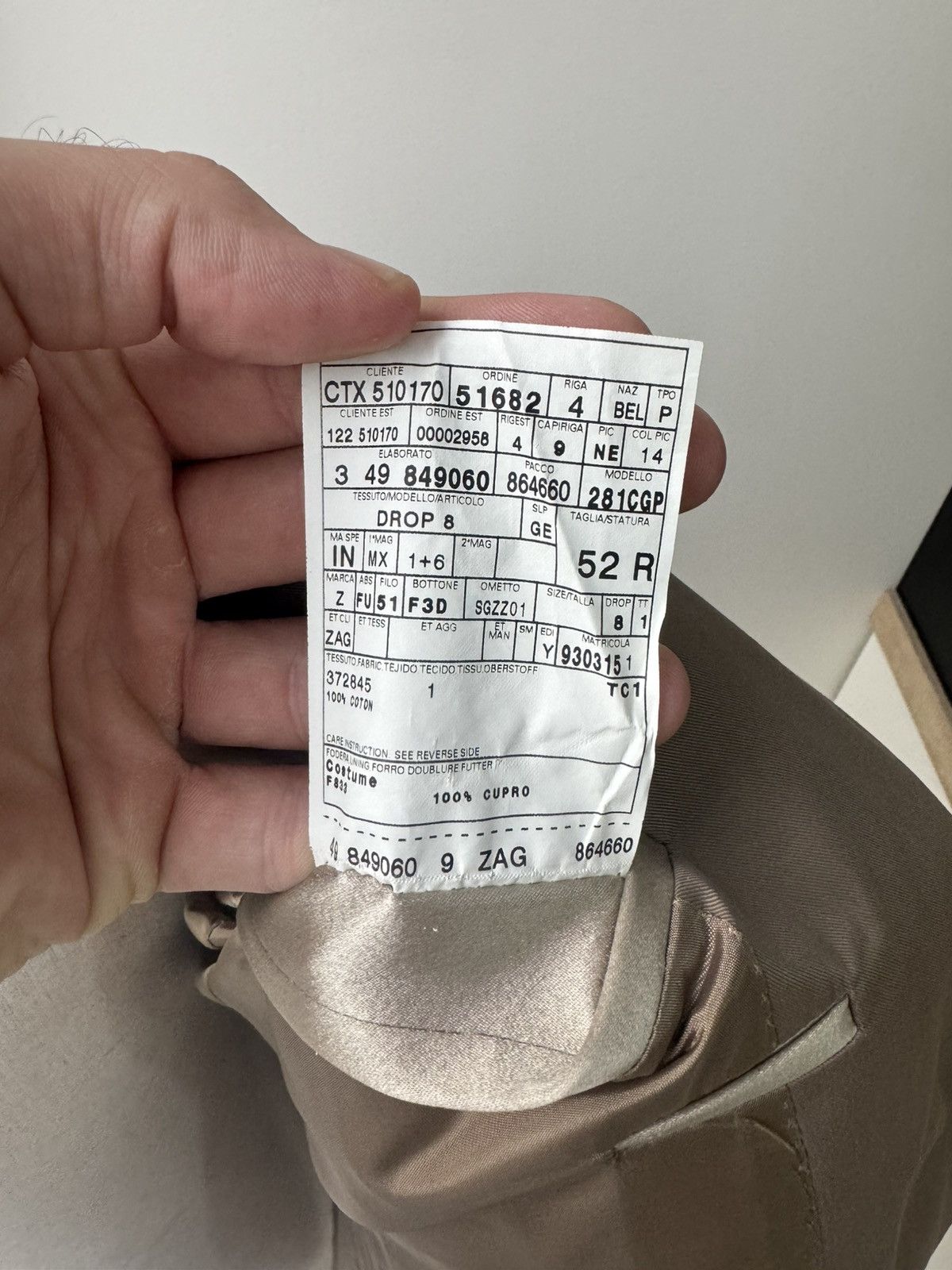 Z Zegna Grey Zegna Suit Size 52R - 9 Thumbnail