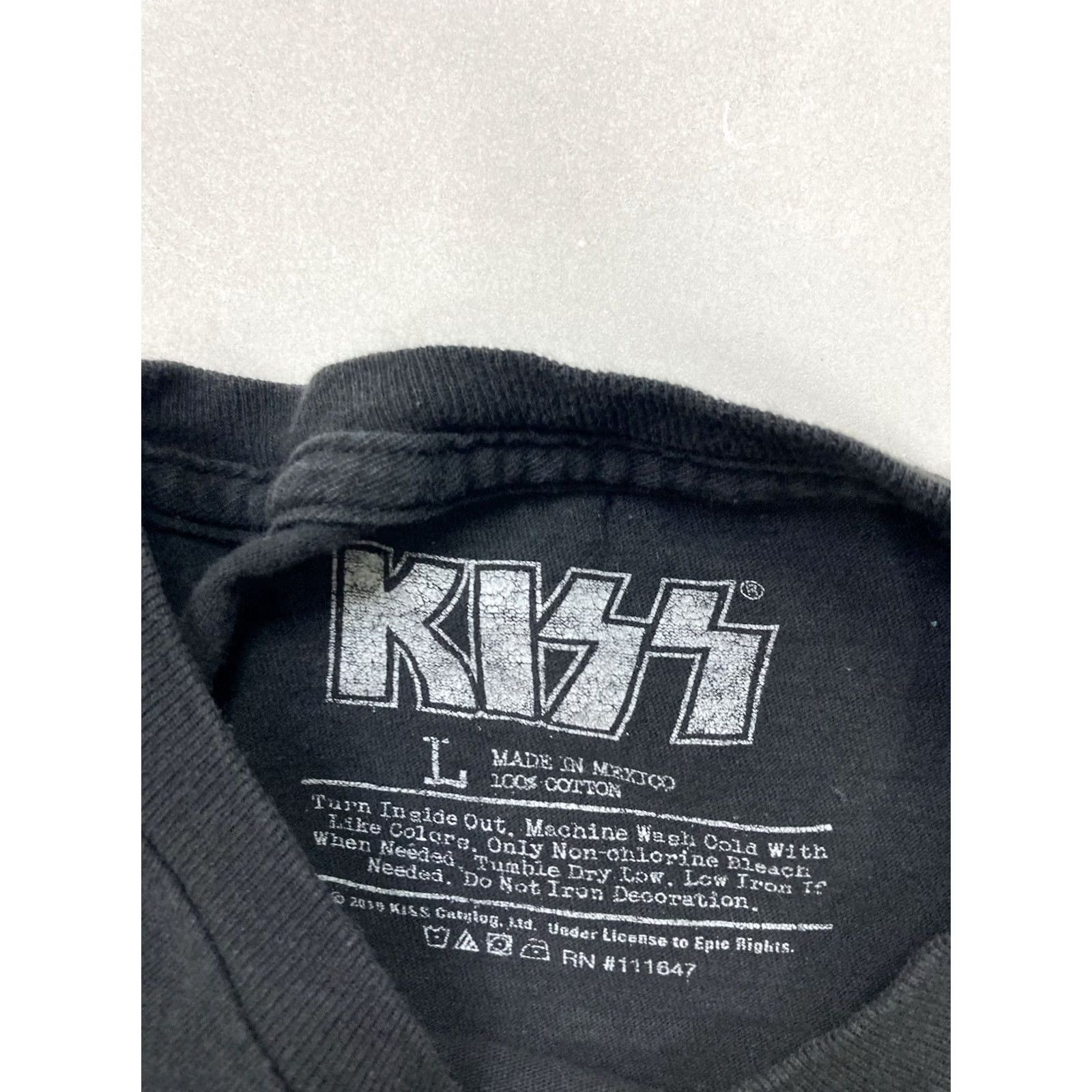 Vintage Kiss T-Shirt Women L Black Short Sleeve Crew Neck Graphic Music Retro Size L / US 10 / IT 46 - 4 Thumbnail