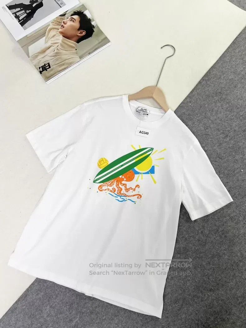 Hermes Hermes Cotton print short sleeve T-shirt Size US S / EU 44-46 / 1 - 2 Thumbnail