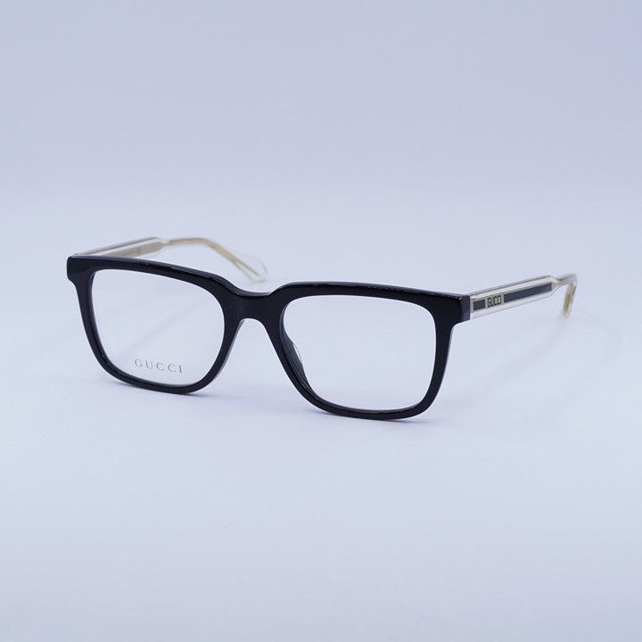 Gucci Gucci GG0560O 005 Eyeglasses Black 55mm Square Frame Size ONE SIZE - 1 Thumbnail