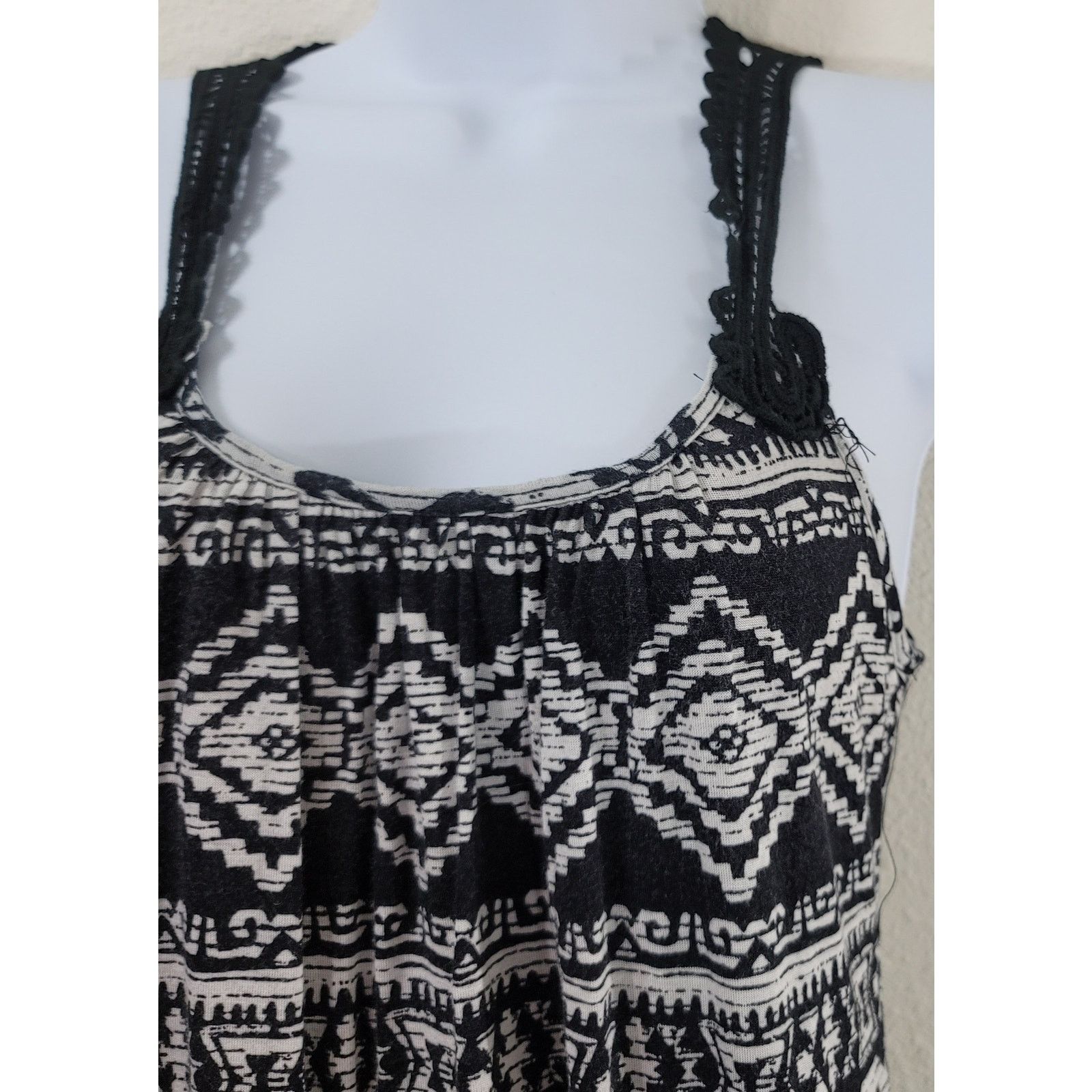Other A'gaci Black White Aztec Print Racerback Tank Top Small Size S / US 4 / IT 40 - 5 Thumbnail