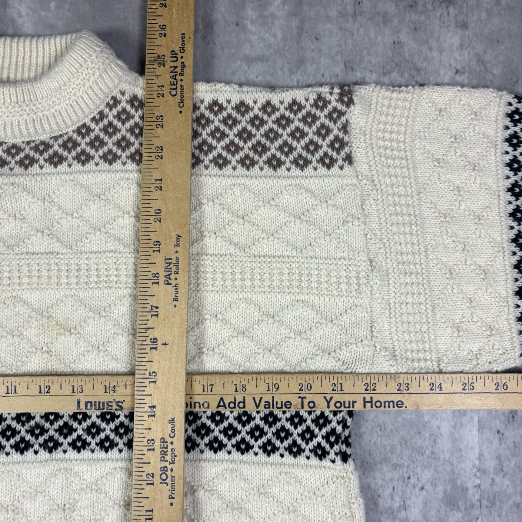 Vintage VINTAGE Giorgio White Striped Knitted Sweater Mens M Cotton Crew Neck Pullover 90s Classic Dad Knit Size US M / EU 48-50 / 2 - 4 Thumbnail
