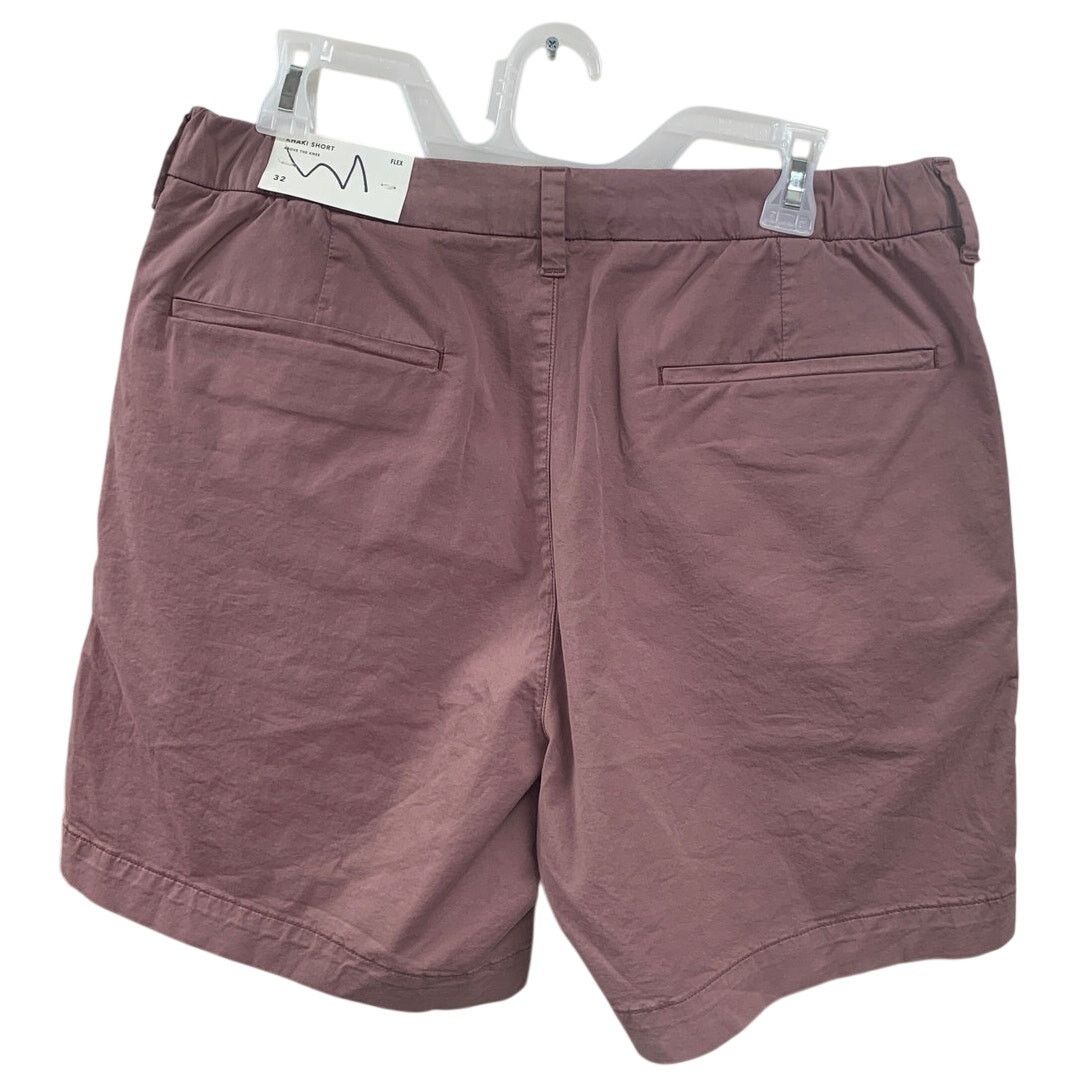 American Eagle Outfitters New American Eagle Mens Size 32 Stretch Cotton Khaki Shorts Size US 32 / EU 48 - 2 Thumbnail