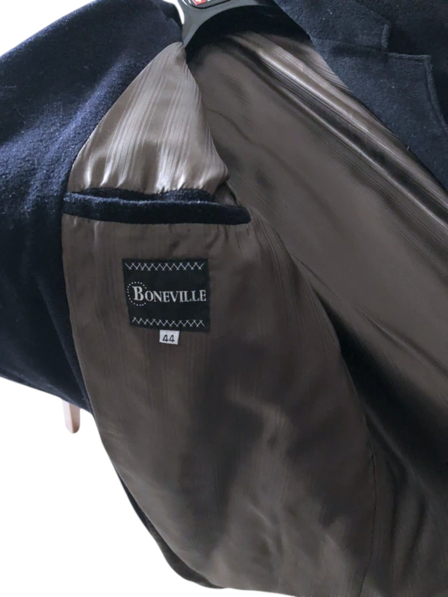 Boneville Boneville Navy Wool Overcoat c.1990s Size US L / EU 52-54 / 3 - 3 Thumbnail
