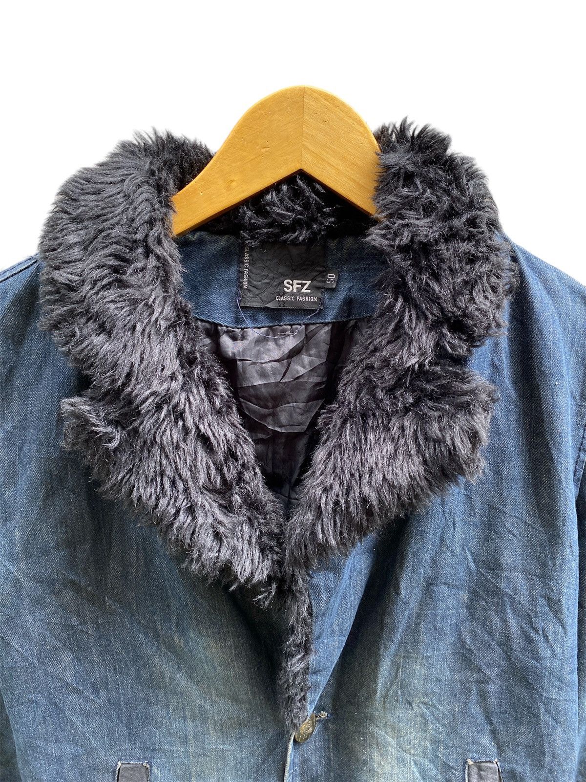 14th Addiction × KMRii × Yasuyuki Ishii JAPANESE SFZ FUR JACKET SEDITIONERIES GOTHIC PUNK Size US M / EU 48-50 / 2 - 3 Thumbnail