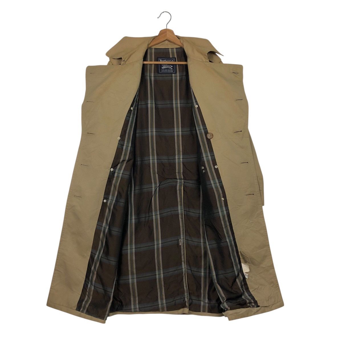 Burberry Vintage Long Jacket Trench Coat Burberry England Nova Check Size US M / EU 48-50 / 2 - 15 Thumbnail