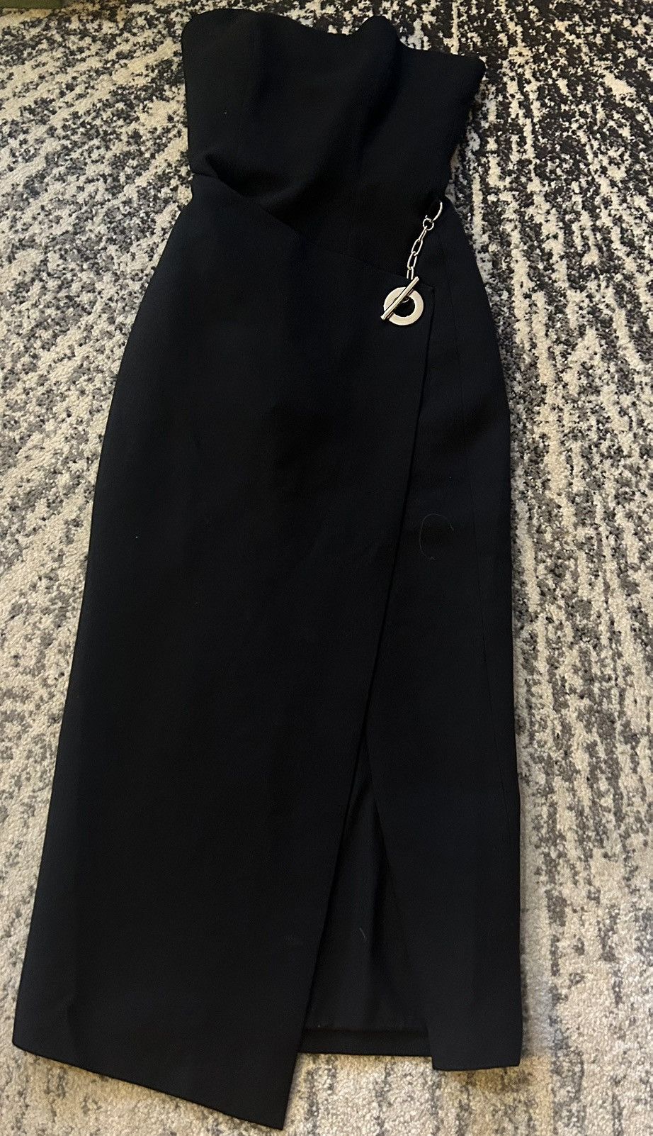 Brandon Maxwell Brandon Maxwell Nina Hardware Strapless Wool & Silk Dress Size XS / US 0-2 / IT 36-38 - 5 Thumbnail