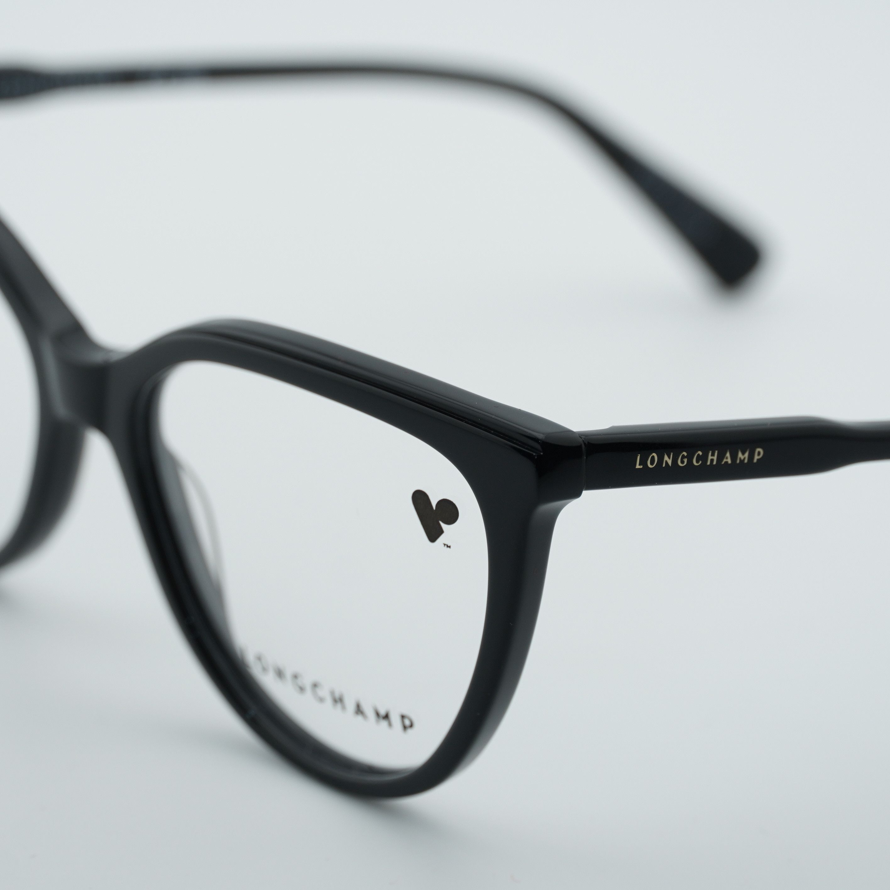 Longchamp Longchamp LO2717 001 Eyeglasses Black 53mm Cat Eye Frame Size ONE SIZE - 2 Thumbnail