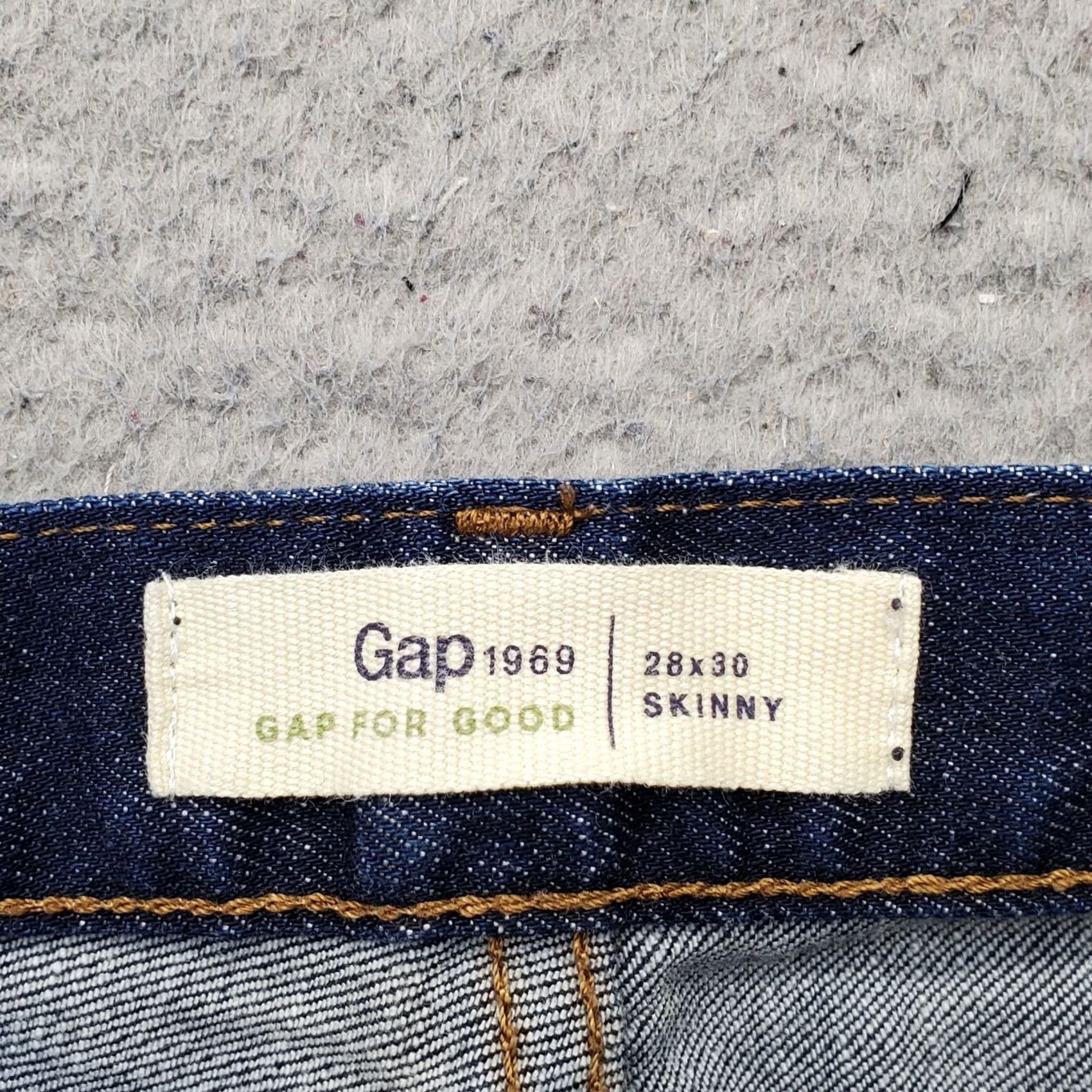 Gap Gap 1969 Skinny Jeans Womens 28 Blue Denim Stretch Flat Front Streetwear Jeans Size 28" / US 6 / IT 42 - 7 Thumbnail