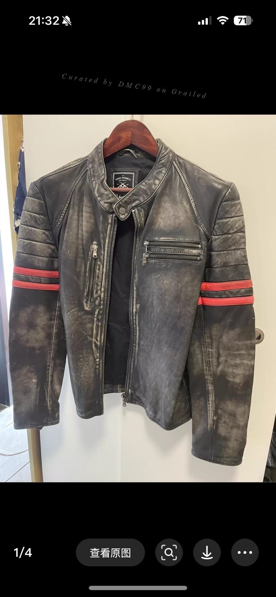 Other Tough Jeansmith Leather Jacket Size US M / EU 48-50 / 2 - 1 Thumbnail