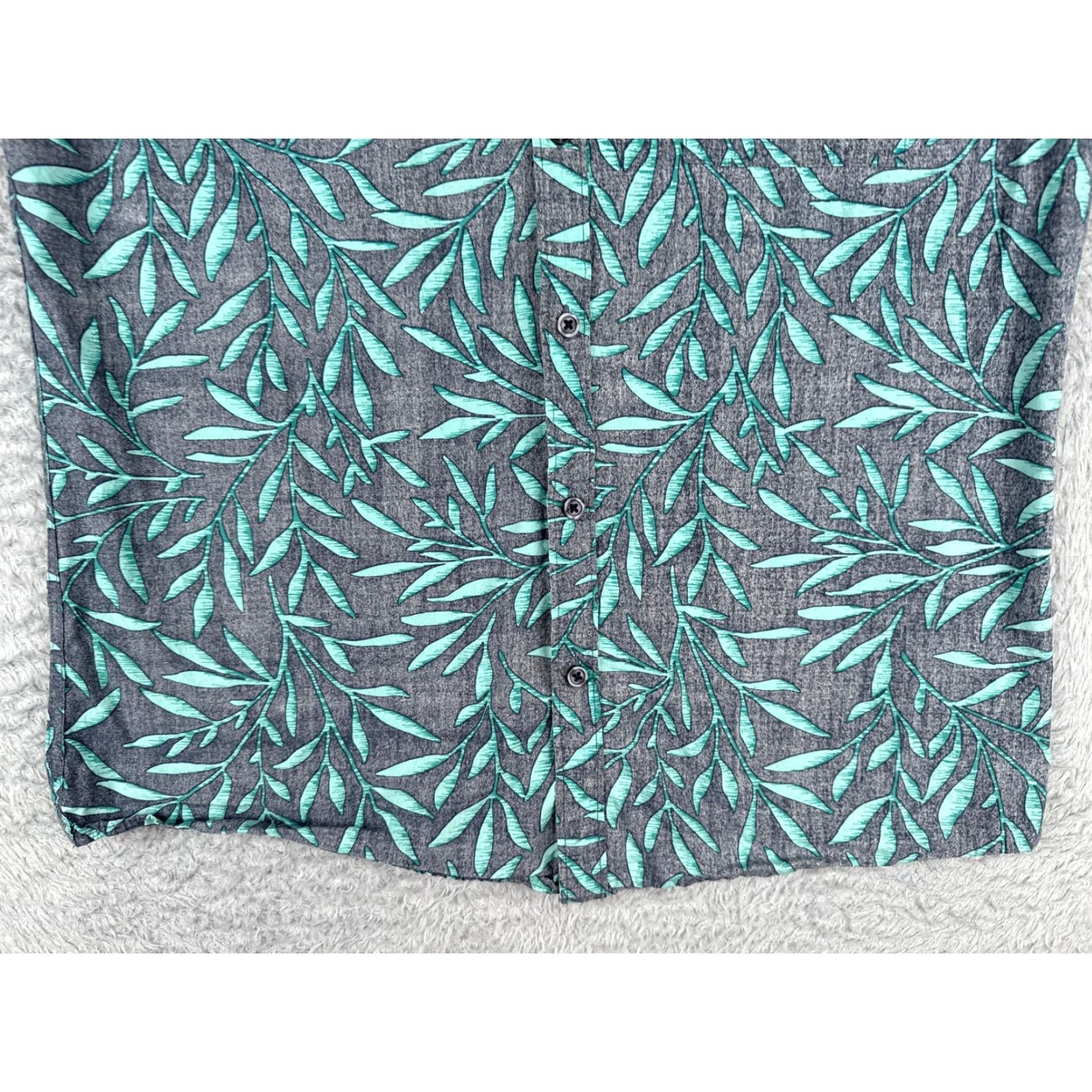 Mossimo Mossimo Shirt Men Medium Blue Floral 100% Cotton Slim Fit Hawaiian Inside Out Size US M / EU 48-50 / 2 - 5 Thumbnail