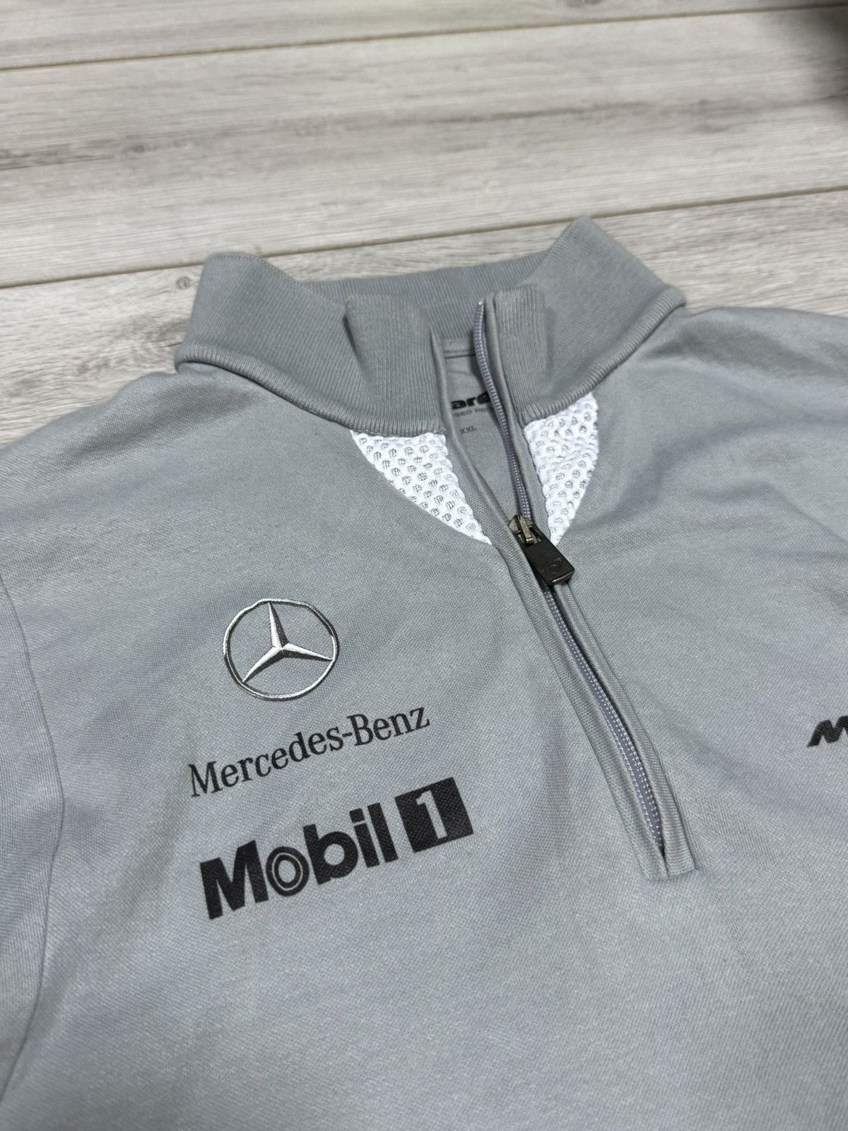 Hugo Boss × Mercedes-Benz BOSS x Mercedes McLaren quarter zip 1/4 sweater big logo Size US XXL / EU 58 / 5 - 2 Thumbnail