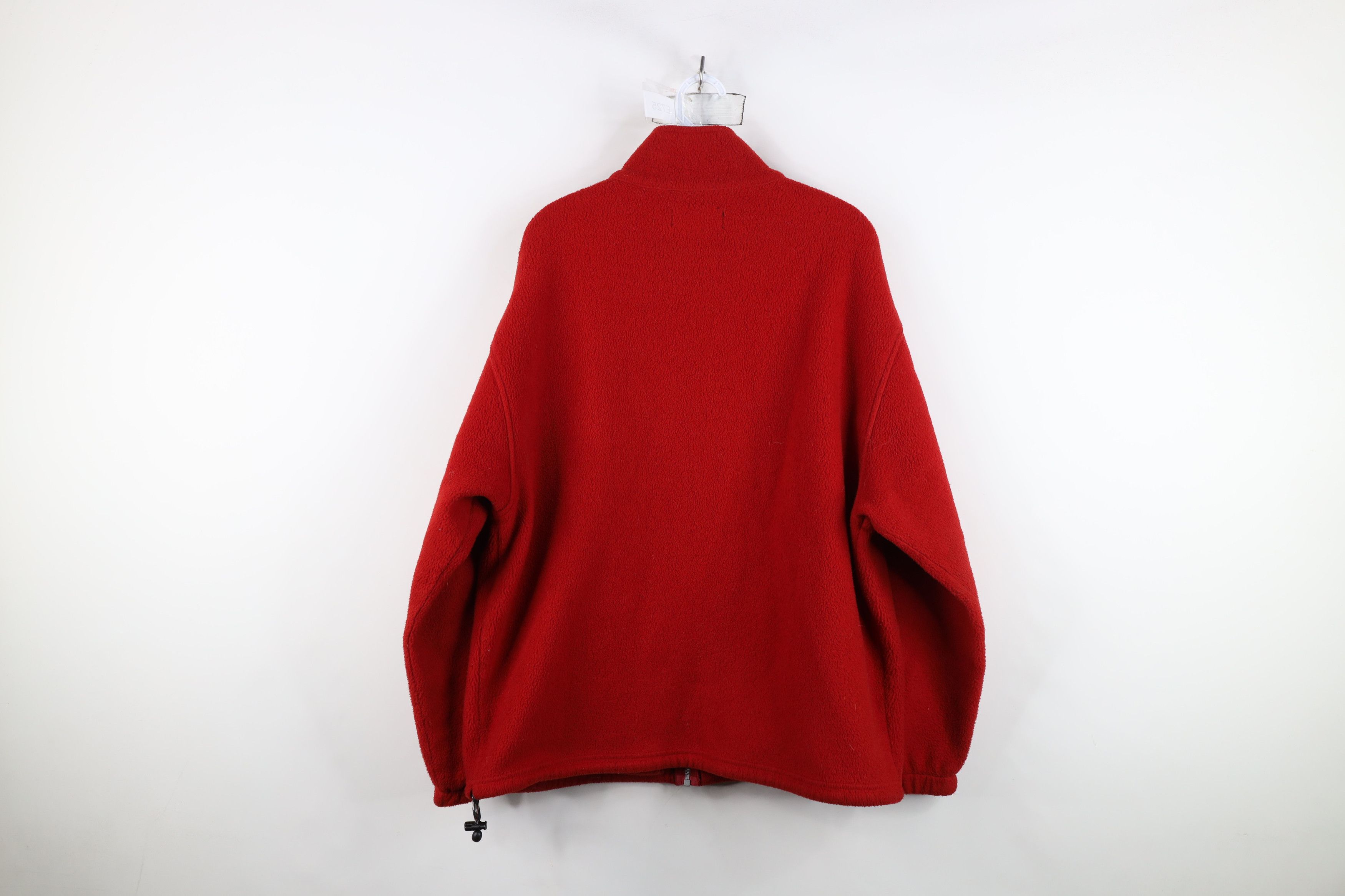 Vintage Vintage 90s Roots Tech Park City Utah Fleece Jacket Red Size US M / EU 48-50 / 2 - 12 Thumbnail