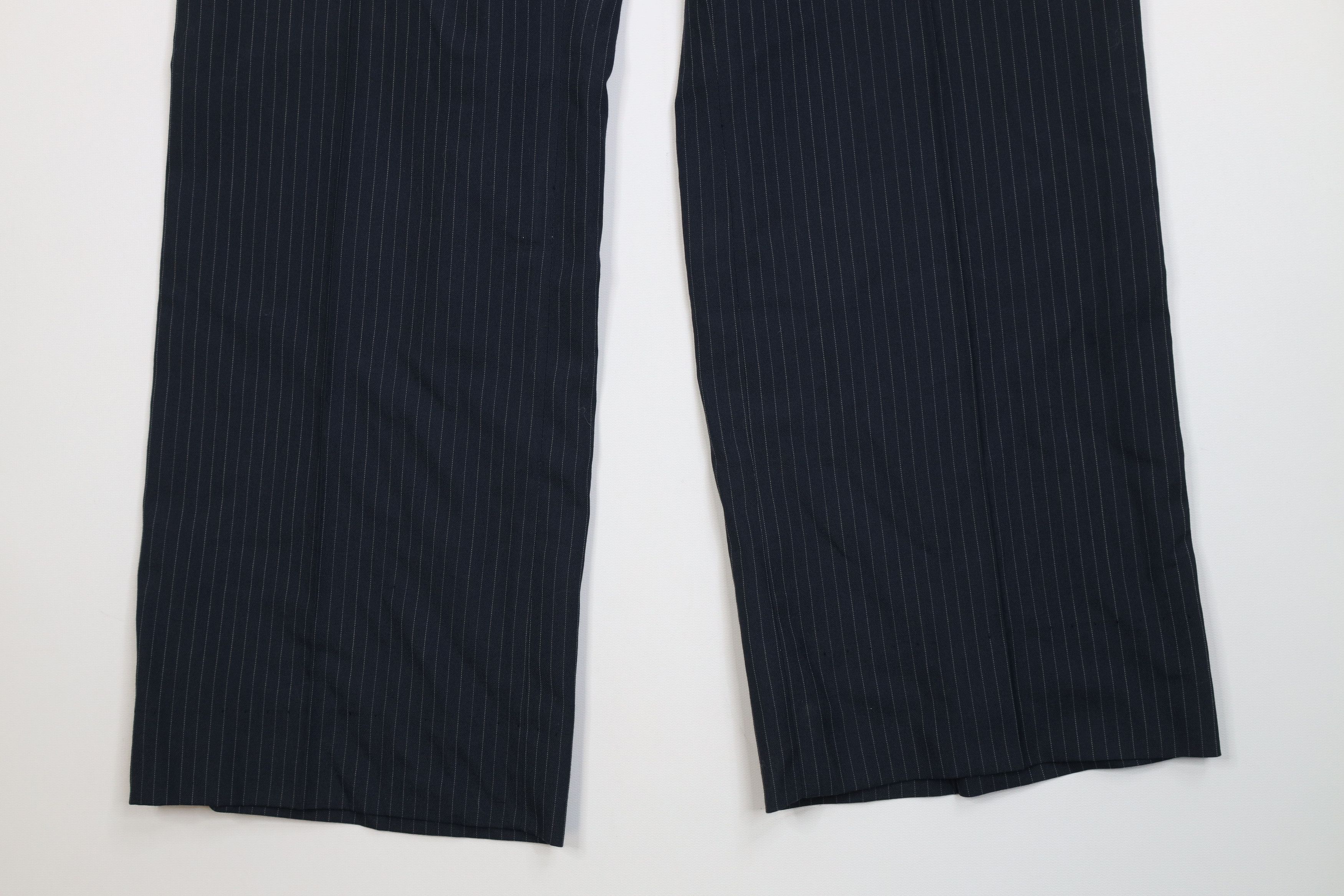 Vintage 70s Streetwear Knit Striped Wide Leg Chino Pants USA