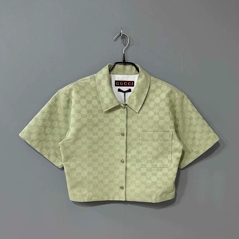 Gucci Gucci New avocado-colored full-print jacket 2506-Nextarrow Size S / US 4 / IT 40 - 1 Thumbnail