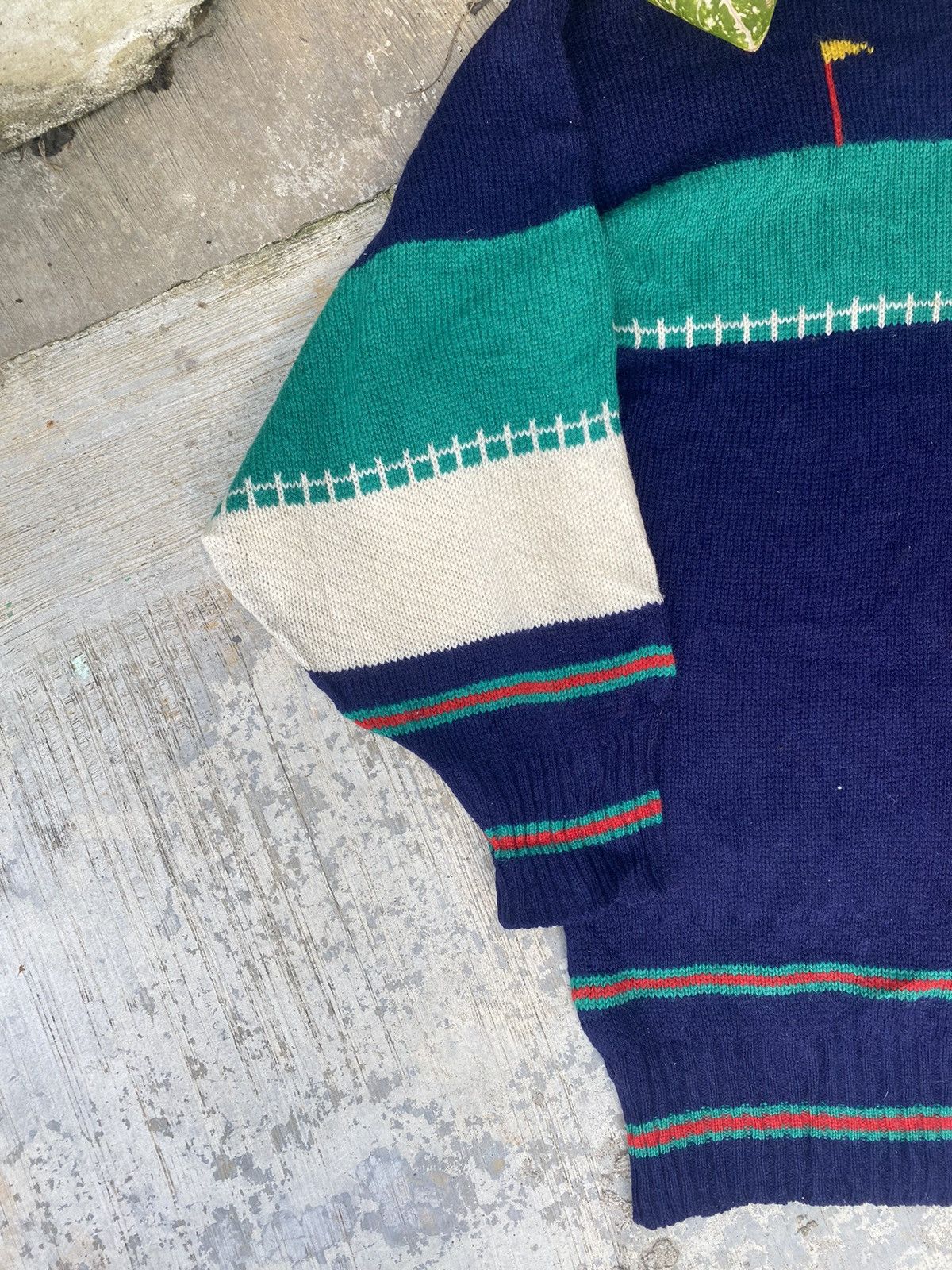 Japanese Brand × Vintage AW Vintage The Irisn Scene Golf Wool Knit Sweater Size US M / EU 48-50 / 2 - 4 Thumbnail
