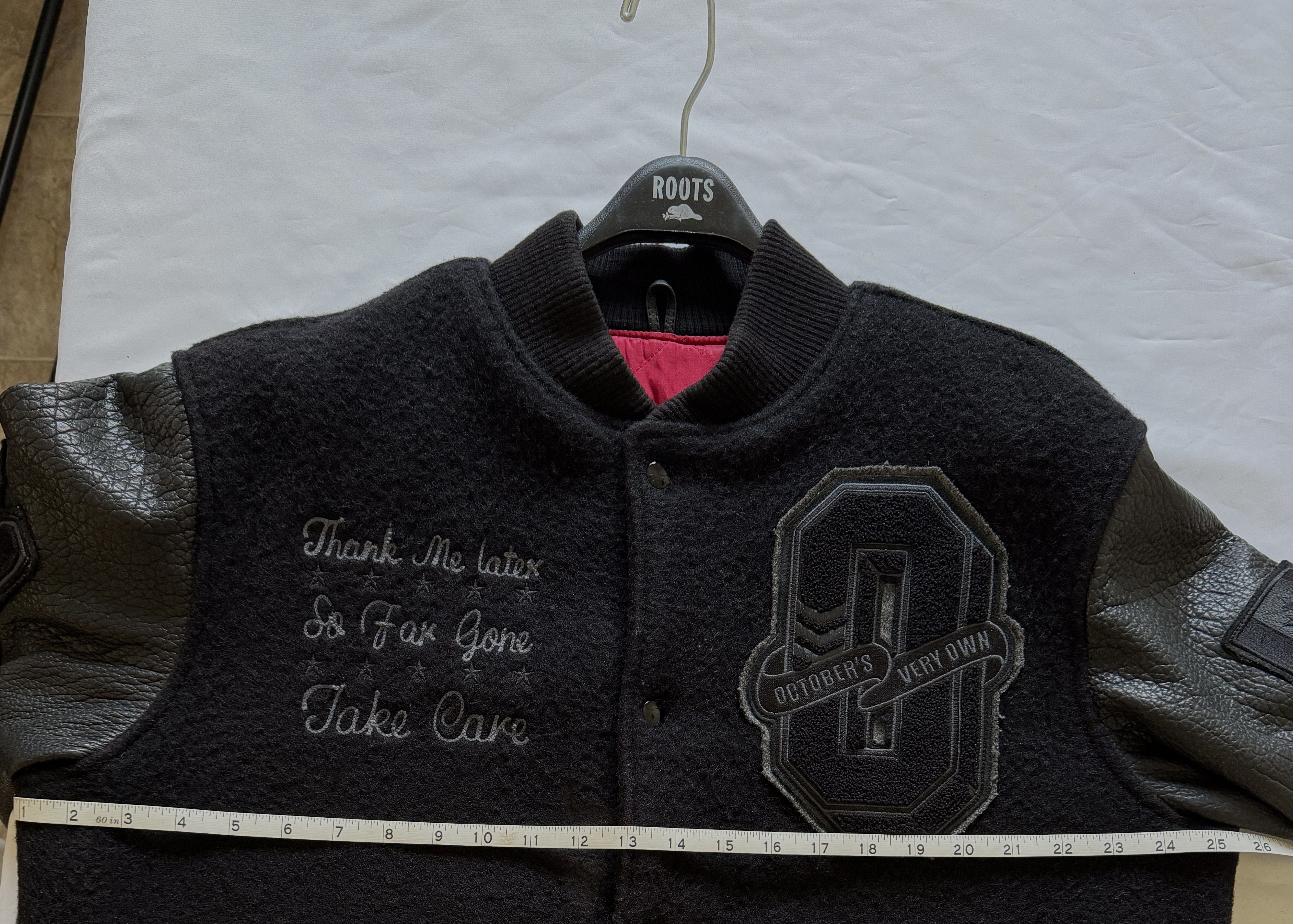 Drake 💥💎F&F💎💥🦉1/8 OVO Roots 2011 Bison Leather Wool Varsity Size US XXL / EU 58 / 5 - 4 Thumbnail