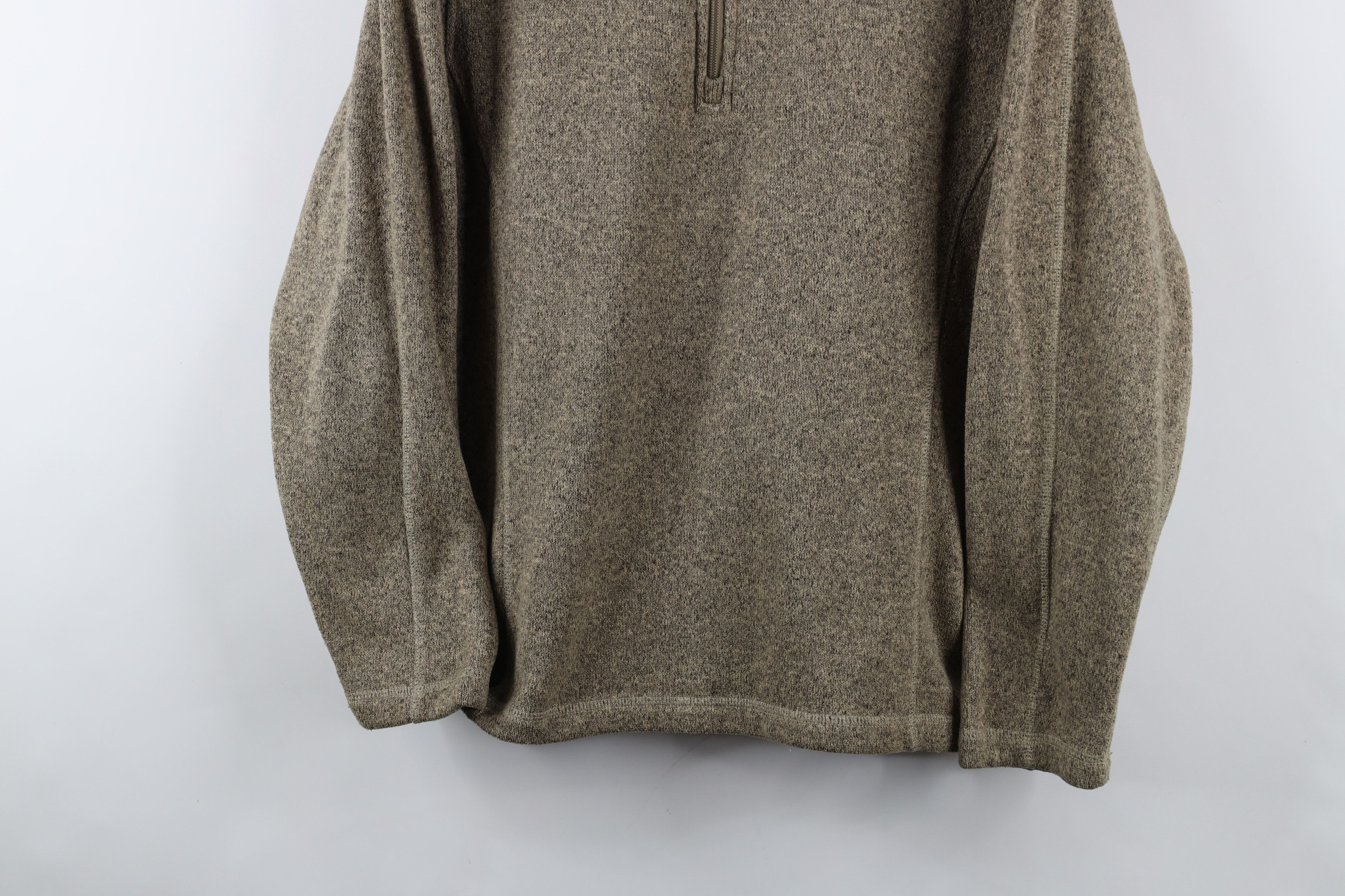 The North Face × Vintage The North Face Knit Fleece Half Zip Pullover Sweater Beige Size US M / EU 48-50 / 2 - 3 Thumbnail