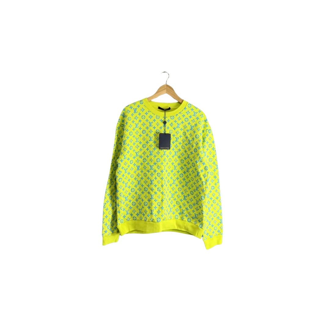 image of Louis Vuitton Yellow Monogram Crewneck Sweatshirt, Men's (Size Large)