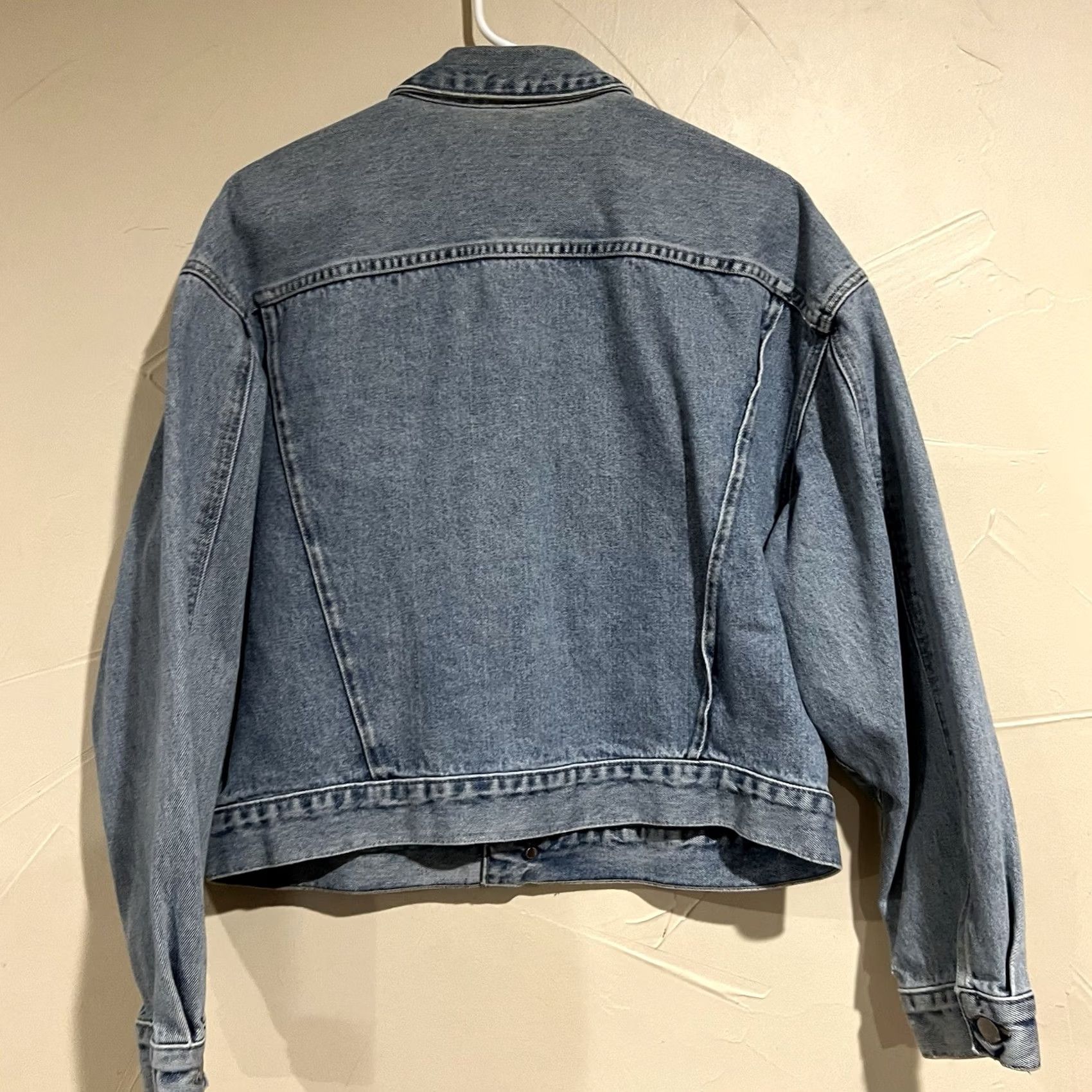 Gap VINTAGE Gap Denim Trucker Jacket Women’s Size Large Stretch Blue 90s Y2K EUC Size L / US 10 / IT 46 - 7 Thumbnail
