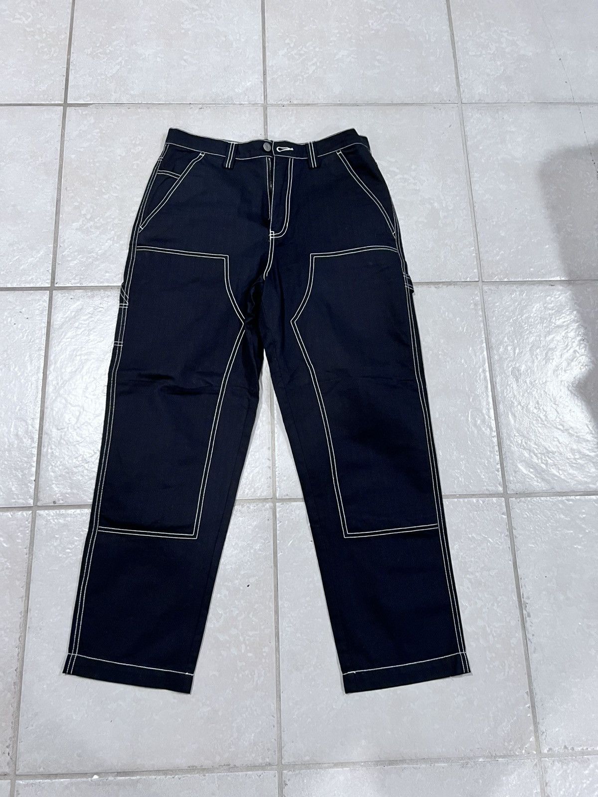 Stussy STUSSY Big Ol Leather Pants SZ 32 | Grailed