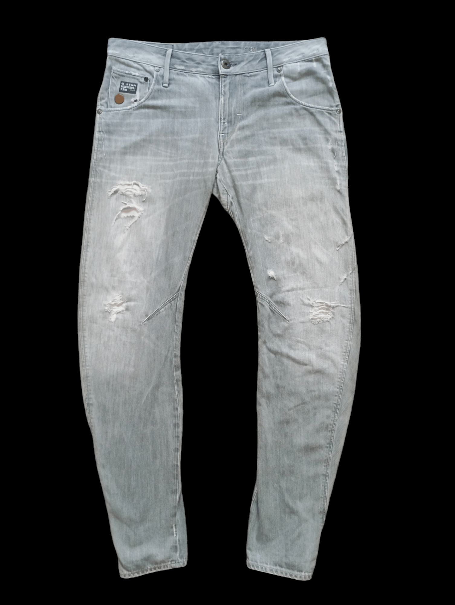 G-Star × Vintage Vintage G-Star Raw Denim Ripped Hype Slim Jeans Size US 32 / EU 48 - 1 Thumbnail
