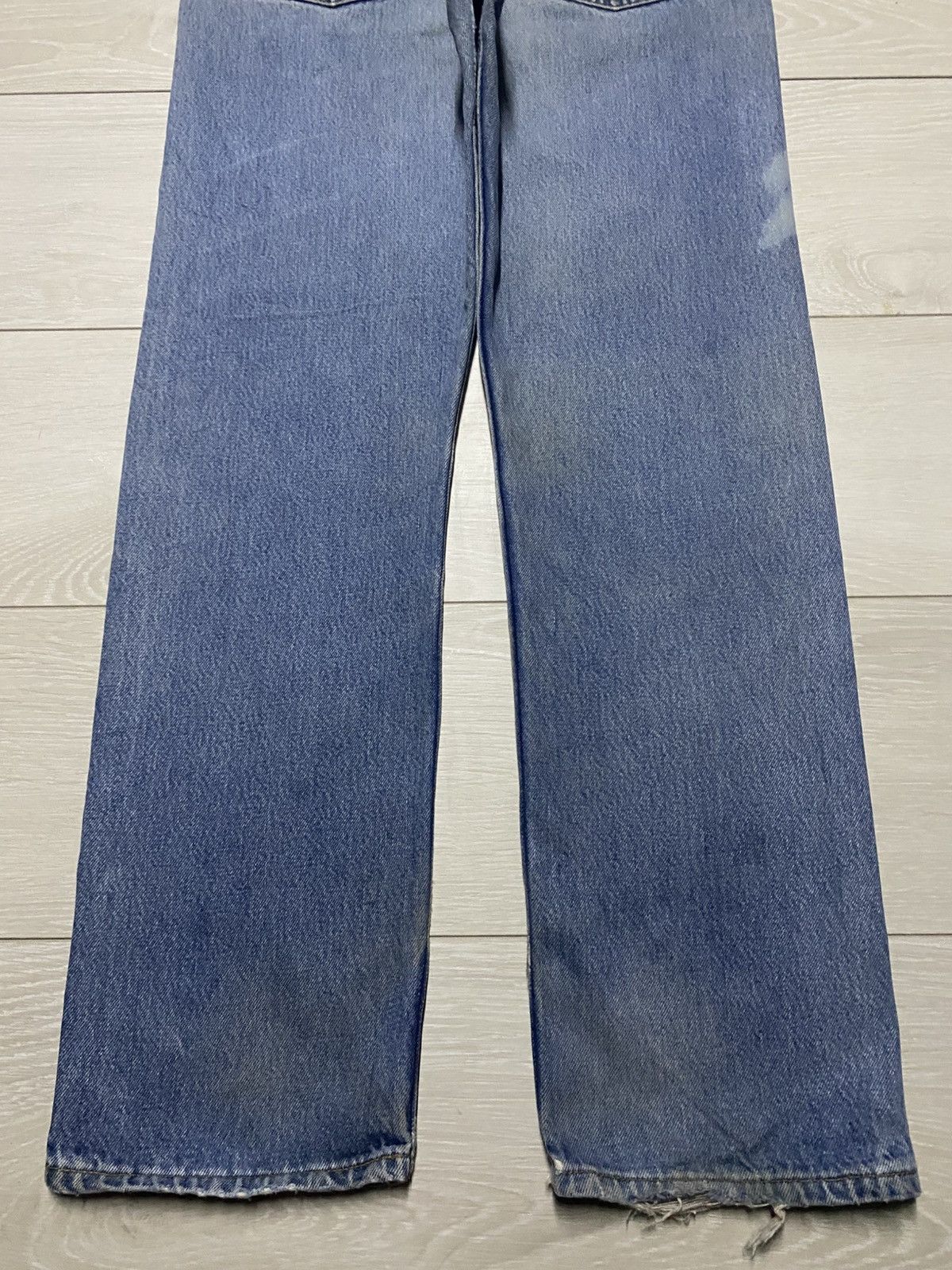 Levi's Levis 501 Y2k Faded Wash Bleach Distressed Jeans Size US 30 / EU 46 - 6 Thumbnail