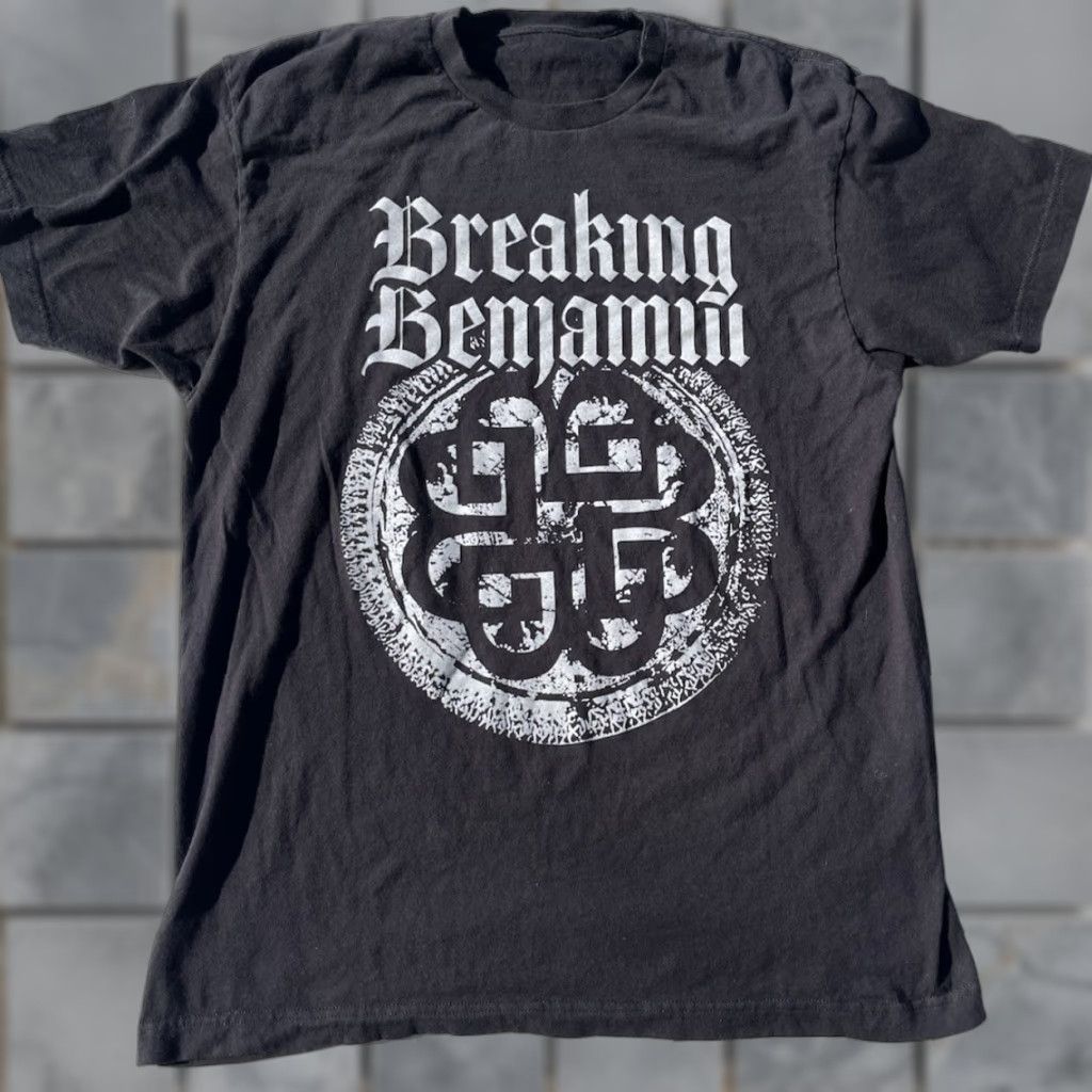 Vintage Breaking Benjamin Men's T-Shirt Black Spell-Out NO SIZE Y2K Rap Rock Emo NuMETAL Size US M / EU 48-50 / 2 - 1 Thumbnail
