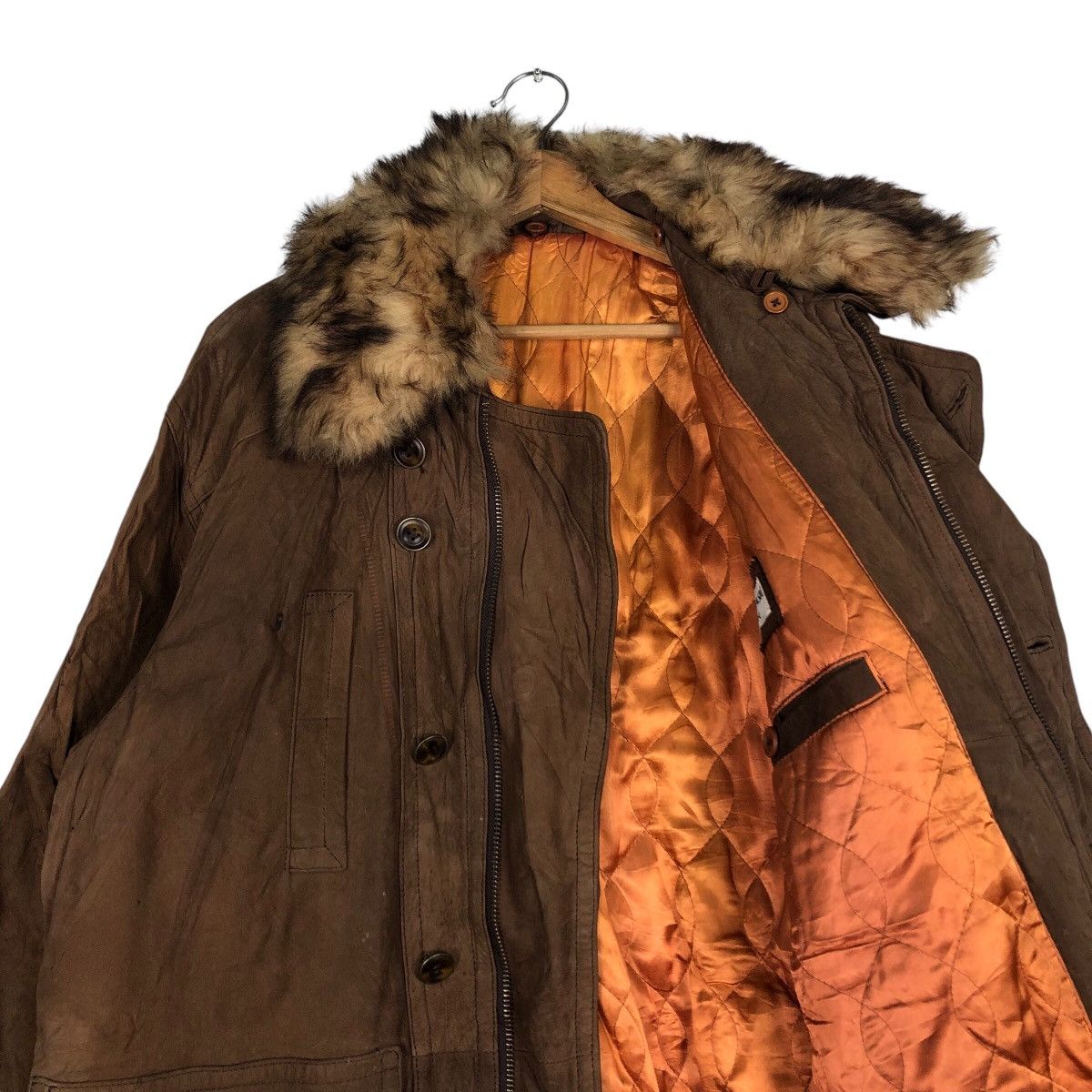 Japanese Brand 📌Mink Fur Collar Leather Jacket Xing The Basic Issey Miyake Size US M / EU 48-50 / 2 - 13 Thumbnail
