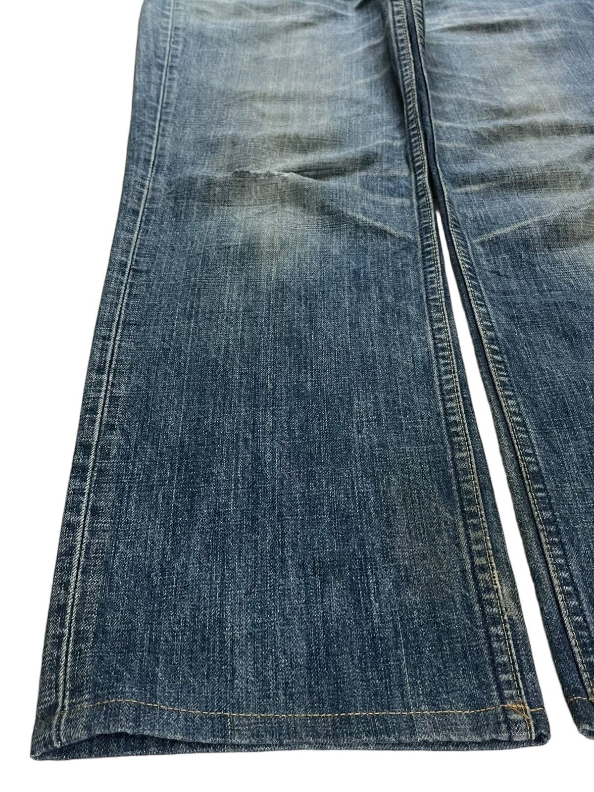 Levi's × Levi's Vintage Clothing Vintage 90s Levis 502 Blue Wash Distressed Loose Jeans Size US 30 / EU 46 - 6 Thumbnail