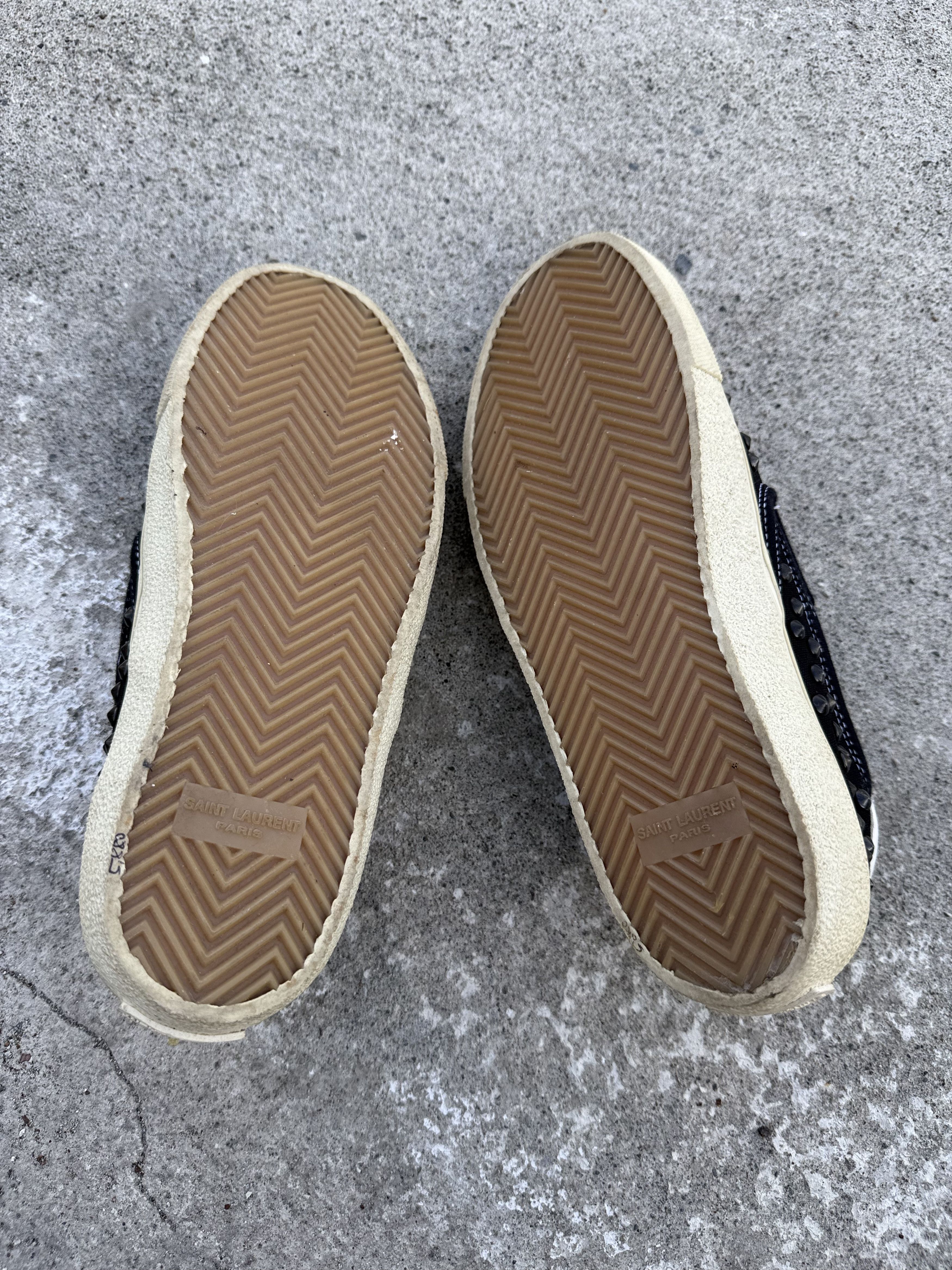 Saint Laurent Paris Saint Laurent - Studded Low Top Sneakers Size US 7.5 / EU 40-41 - 8 Thumbnail
