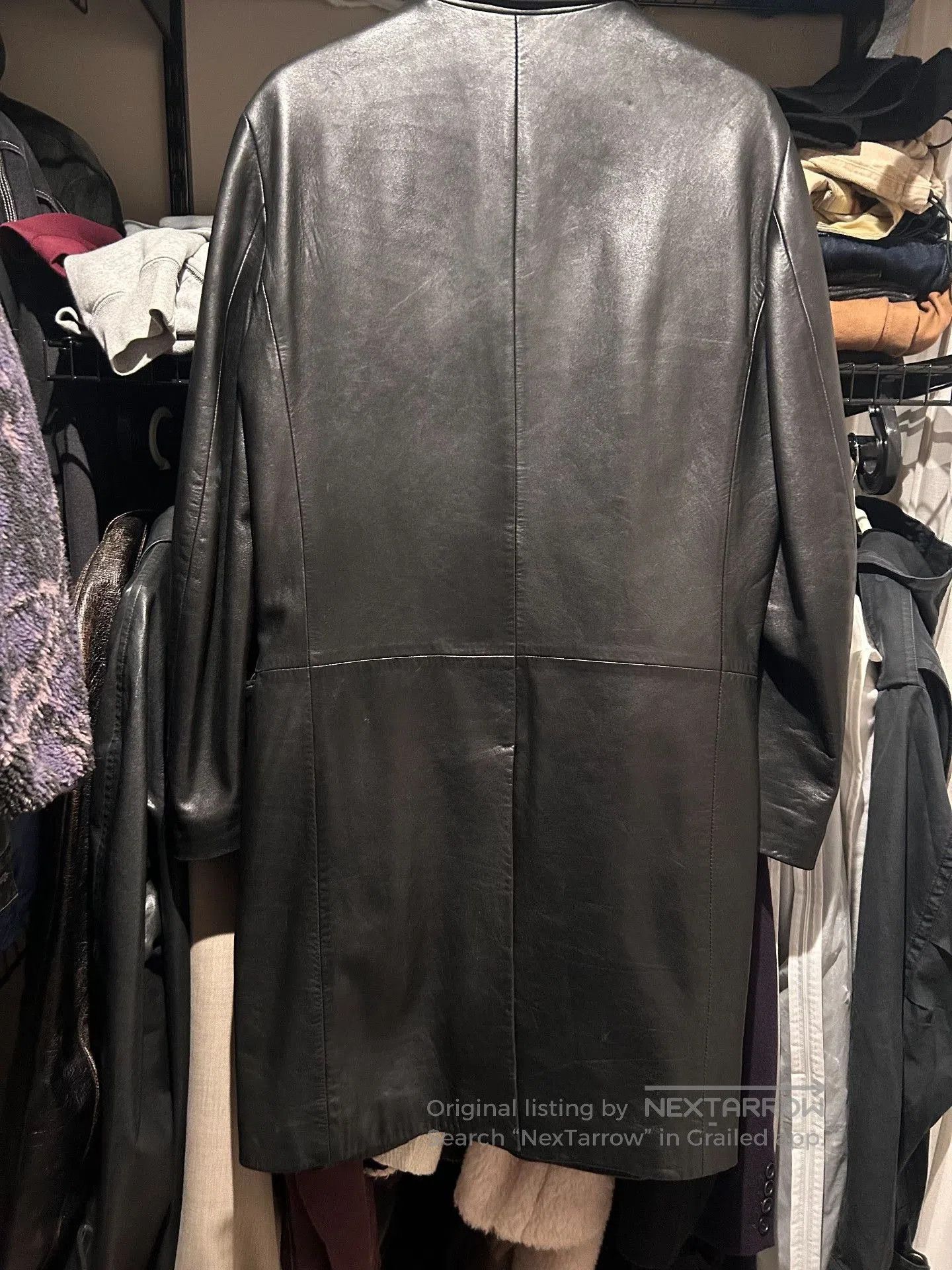 Helmut Lang Helmut Lang 2000s Black Leather Trench. Size US M / EU 48-50 / 2 - 5 Thumbnail