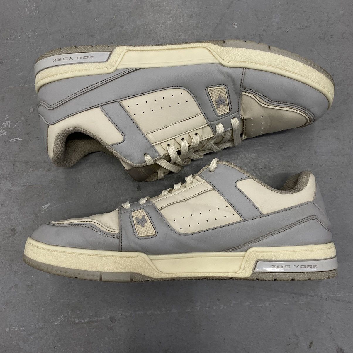 Vintage × Zoo York Zoo York Low Top Grey/White Skate Sneakers LV Trainer Style Size US 13 / EU 46 - 4 Thumbnail