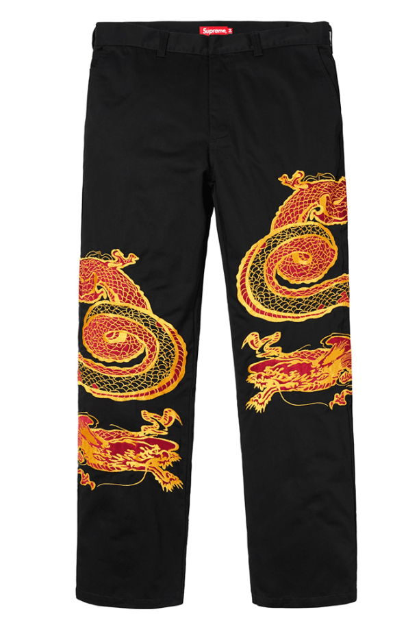 Image of Supreme Dragon Work Pant in Black, Men's (Size 30)