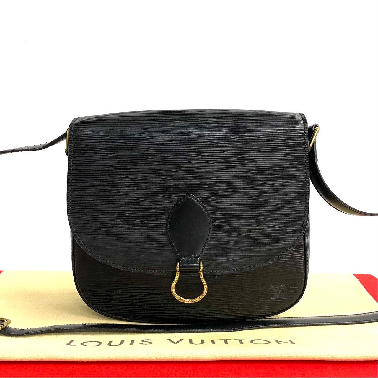 Louis Vuitton Louis Vuitton Shoulder Bag Black Leather Size ONE SIZE - 1 Thumbnail