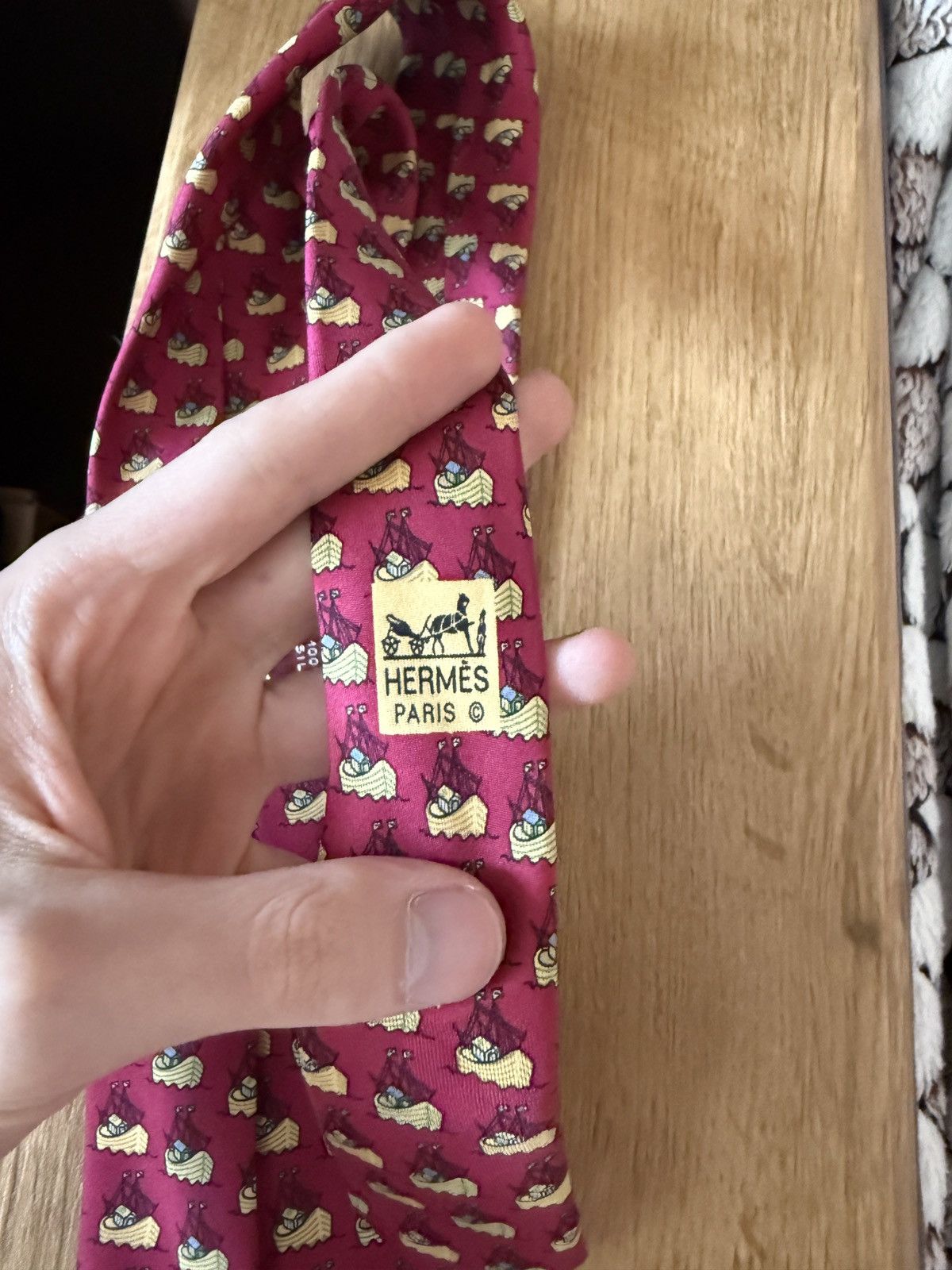 Hermes Vintage Hermes Tie Size ONE SIZE - 7 Thumbnail