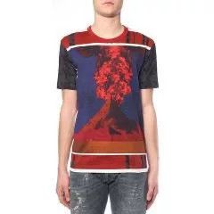 Dolce & Gabbana Dolce & Gabbana Volcano Print T-Shirt Size US L / EU 52-54 / 3 - 1 Thumbnail