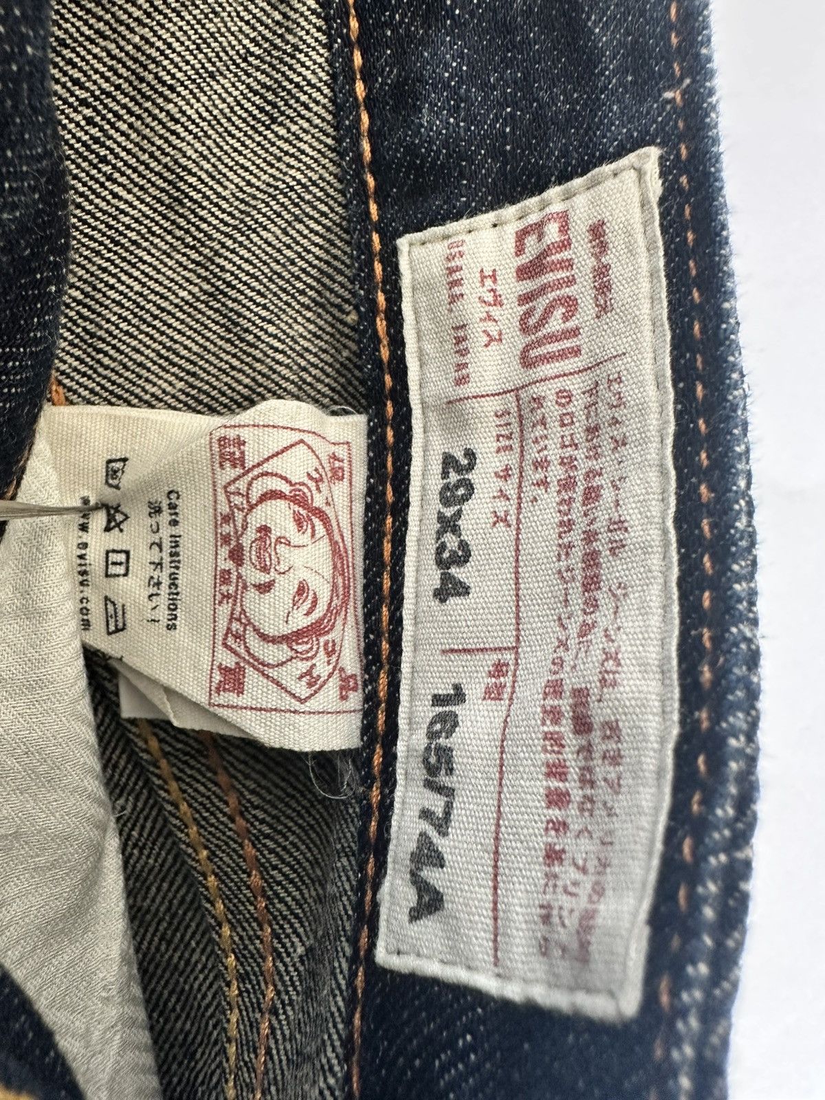 Evisu EVISU MULTICOLOR PAINTED DIACOCK JEAN SIZE 29X34 Size US 29 - 4 Thumbnail