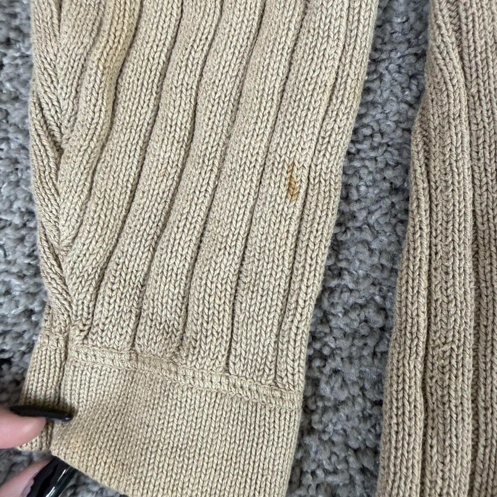 Eddie Bauer Eddie Bauer Legend Sweater Mens M Beige Cotton Crewneck Knit with Pockets UK Size US M / EU 48-50 / 2 - 6 Thumbnail