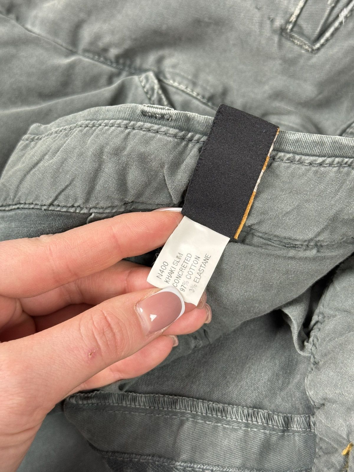 Nudie Jeans BNWT! Nudie Jeans Khaki Slim Concreted Chino Pants Trousers Size US 32 / EU 48 - 13 Thumbnail