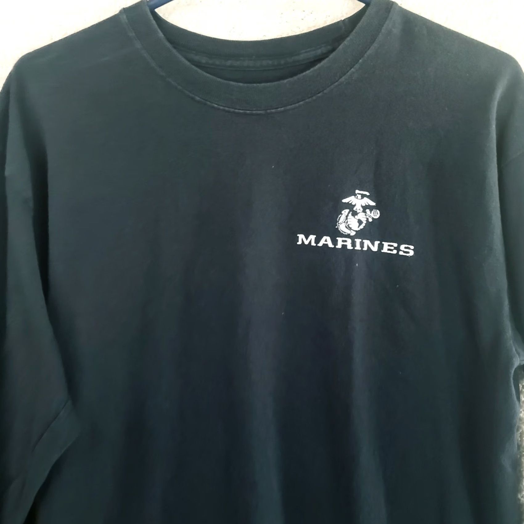 Vintage USMC Marines Men’s M Long Sleeve Black T-Shirt Pullover The Few The Proud Graphic Tee Clothing Mens Shirt Size US M / EU 48-50 / 2 - 3 Thumbnail