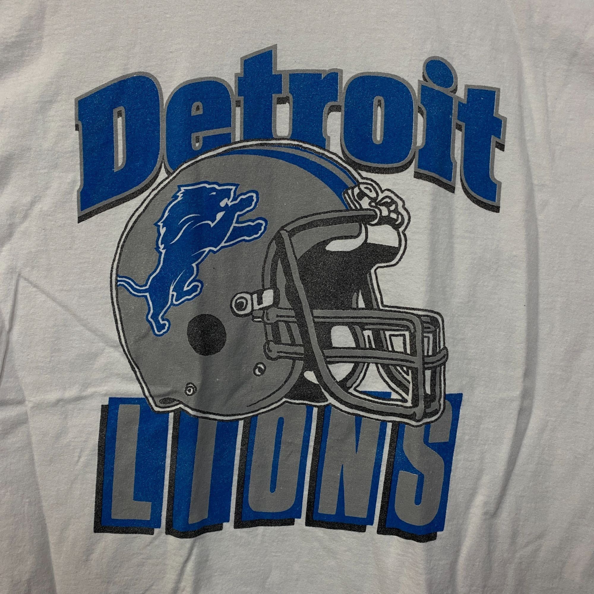 NFL Junk Food Clothing NFL Detroit Lions Throwback Helmet Logo T Size US M / EU 48-50 / 2 - 2 Thumbnail