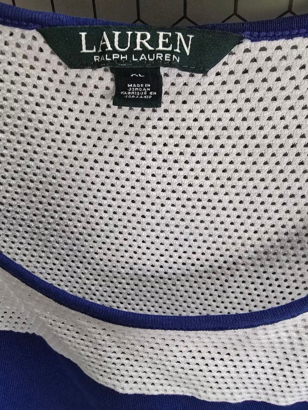 Lauren Ralph Lauren Women's Lauren Ralph Lauren Blue & White Short Sleeve Tee XL Size XL / US 12-14 / IT 48-50 - 5 Thumbnail