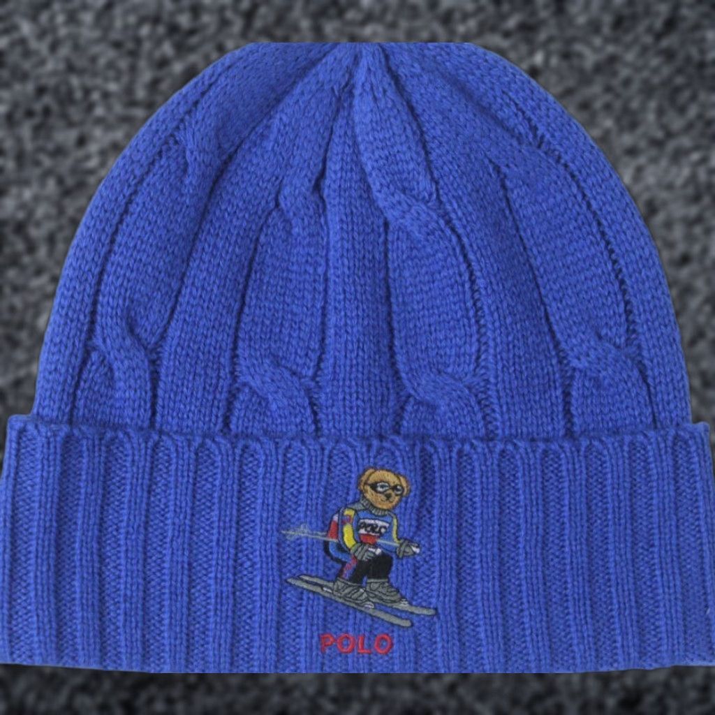 Polo Ralph Lauren Polo Ralph Lauren Beanie Hat Wool One Size Unisex Adults Royal Blue Skiing Teddy Bear NWT Size US M / EU 48-50 / 2 - 1 Preview