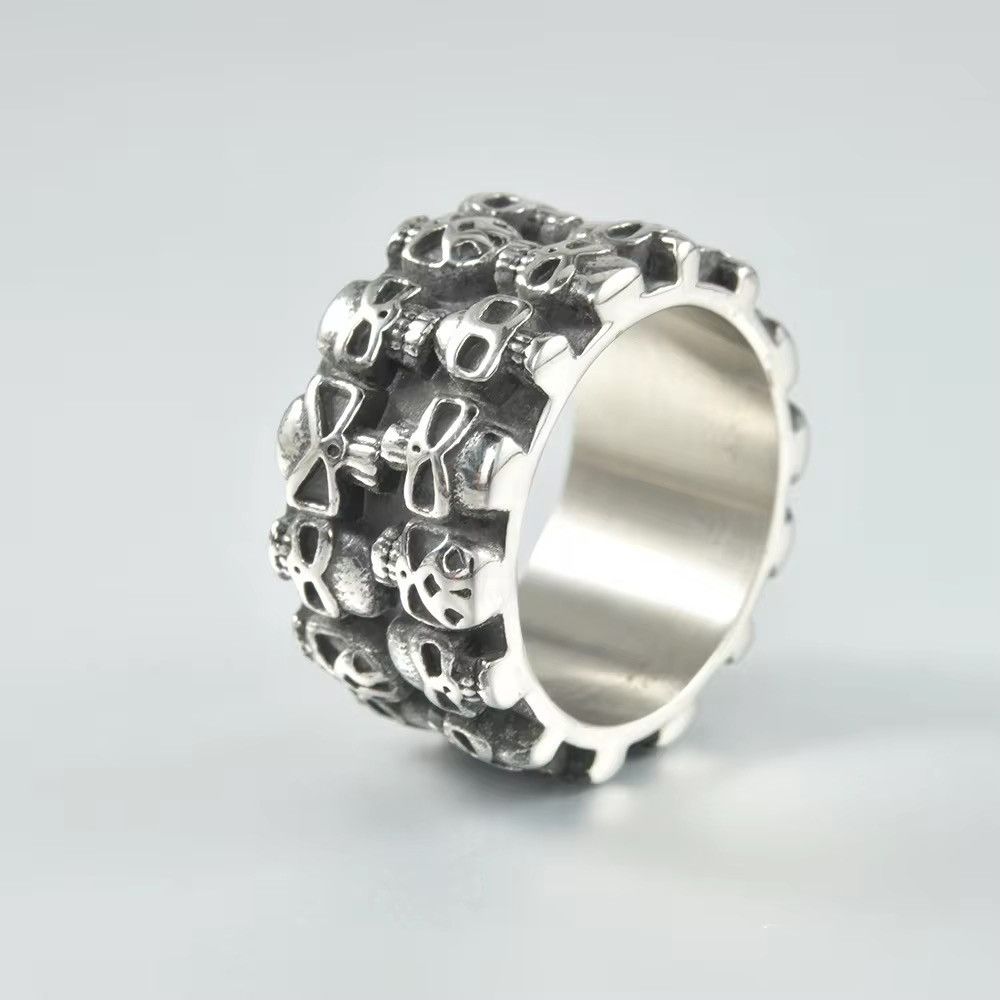 Jewelry Skull Ring ( 8/9/10/11 ) in Silver, Men's