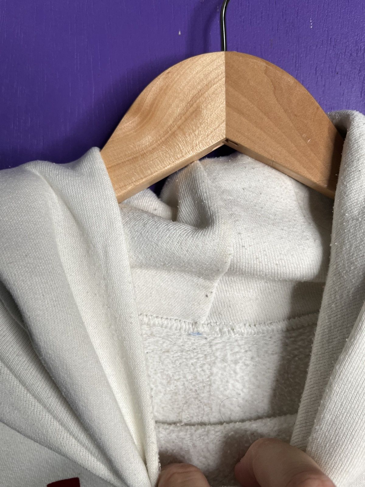 Vintage Vintage 90s Stanford spellout white hoodie Size US L / EU 52-54 / 3 - 4 Thumbnail