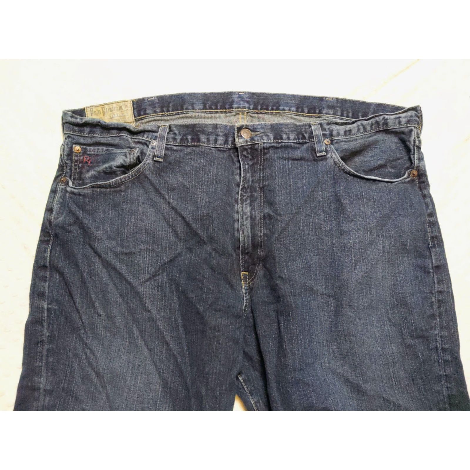 Polo Ralph Lauren VINTAGE Polo Ralph Lauren Jeans Mens 42W x 30L Blue Denim Bootcut Mid Rise 5-Pocket Logo 90s Mens Jeans Size US XL / EU 56 / 4 - 4 Thumbnail