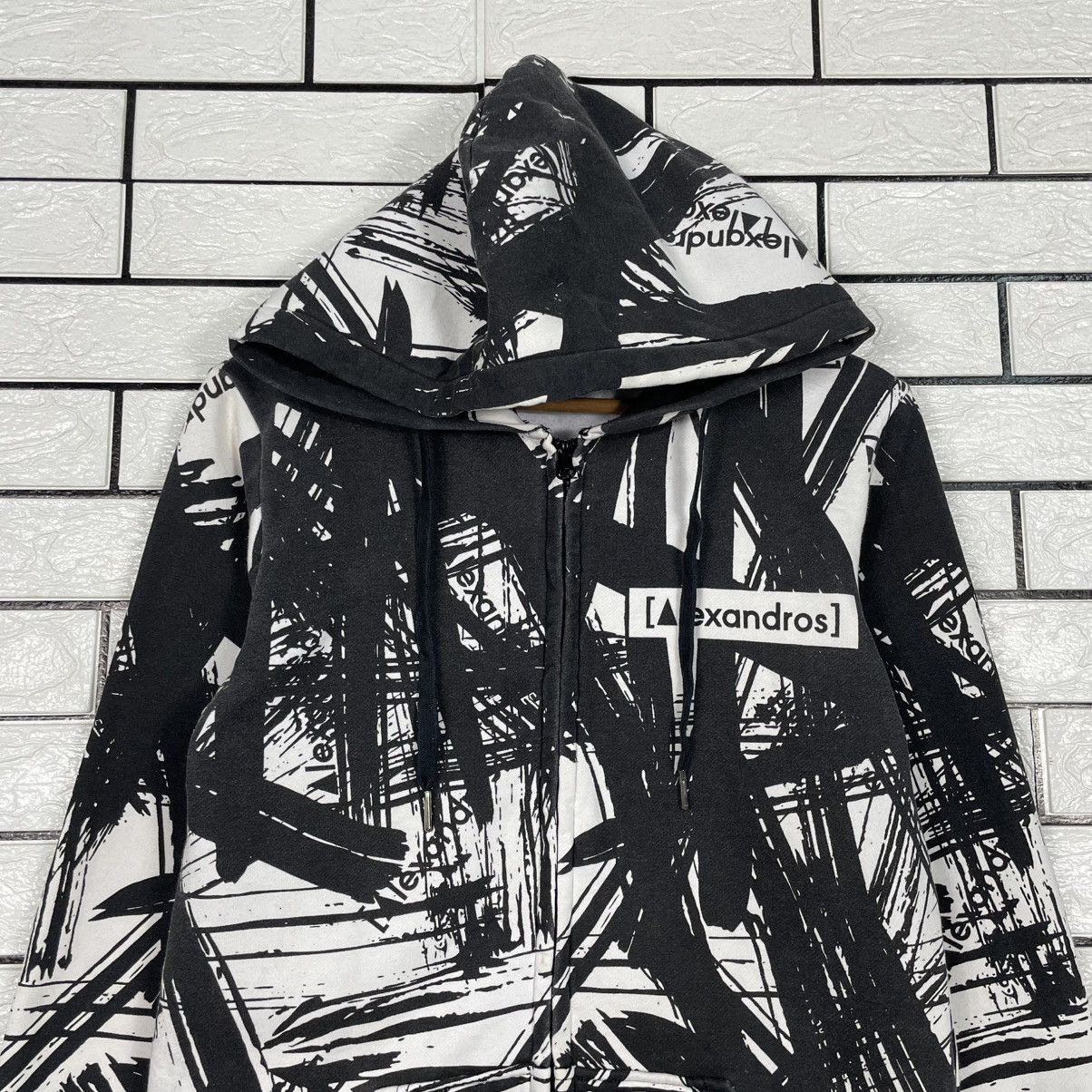 Japanese Brand Alexandros Full Print Zipper Hoodie Size US S / EU 44-46 / 1 - 2 Thumbnail