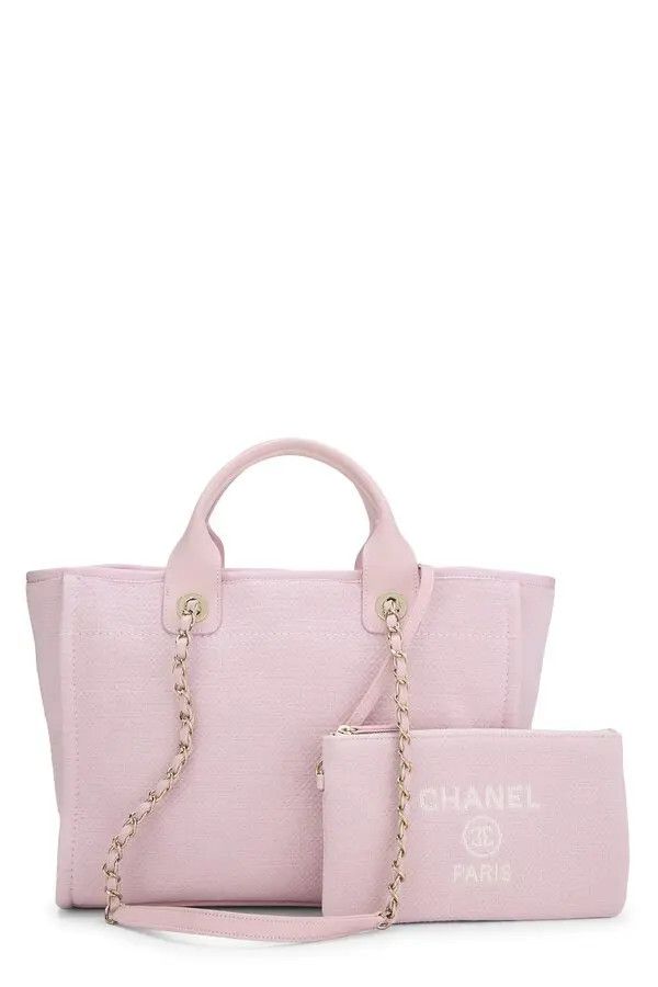 Chanel os11x0326 Size: OS / Deauville Small Tote Bag in Pink Size ONE SIZE - 4 Thumbnail